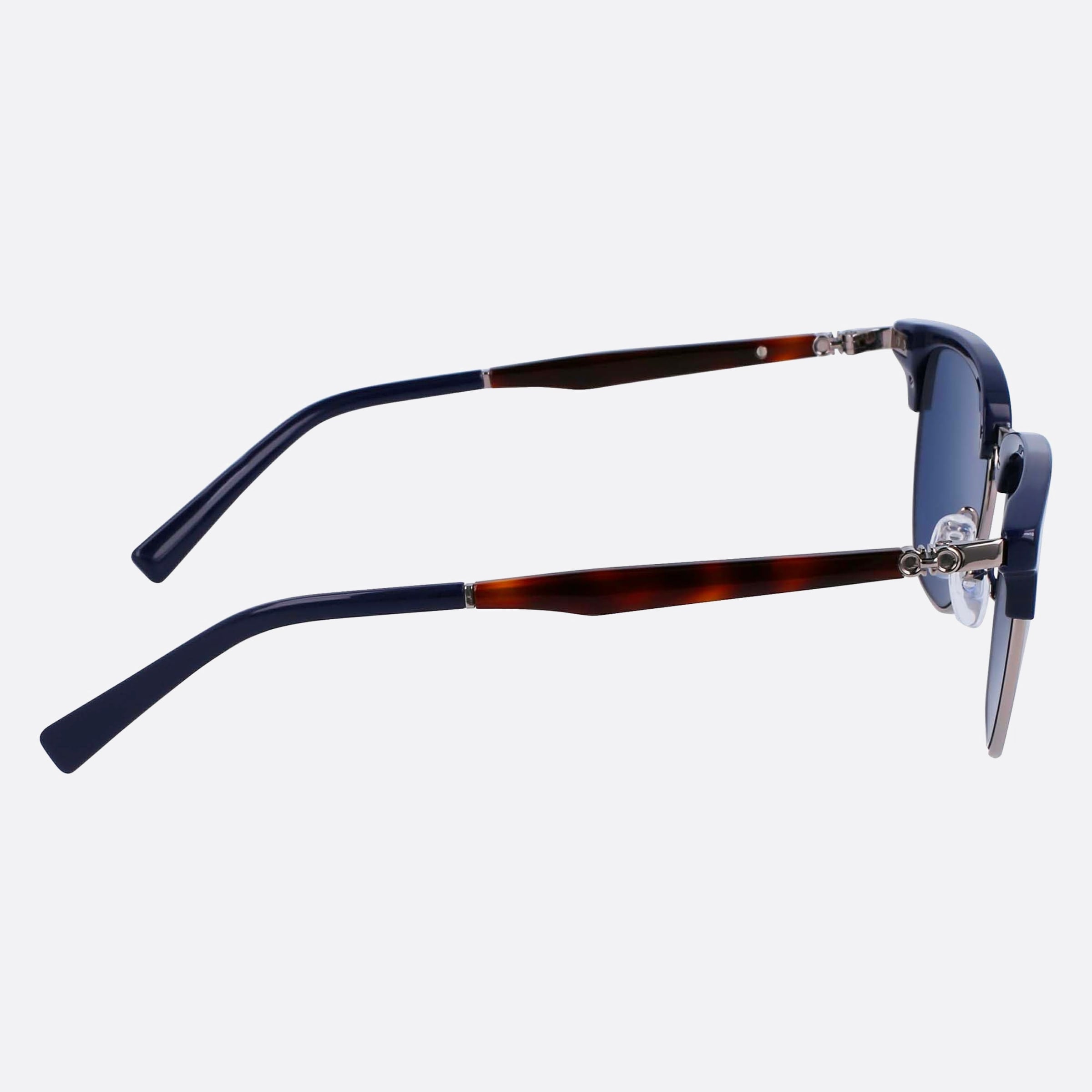 Salvatore 53mm Ferragamo Sf307s Blue Squared Men Sunglasses - Additional Angle