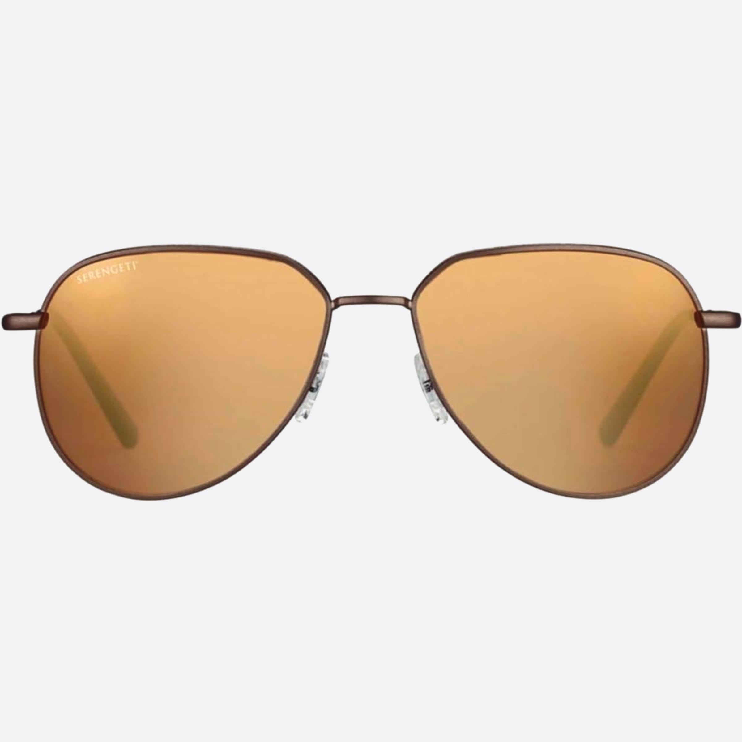 Serengeti 56mm Haywood Ss543001 Brown Pilot Polarized Men Sunglasses - Main View