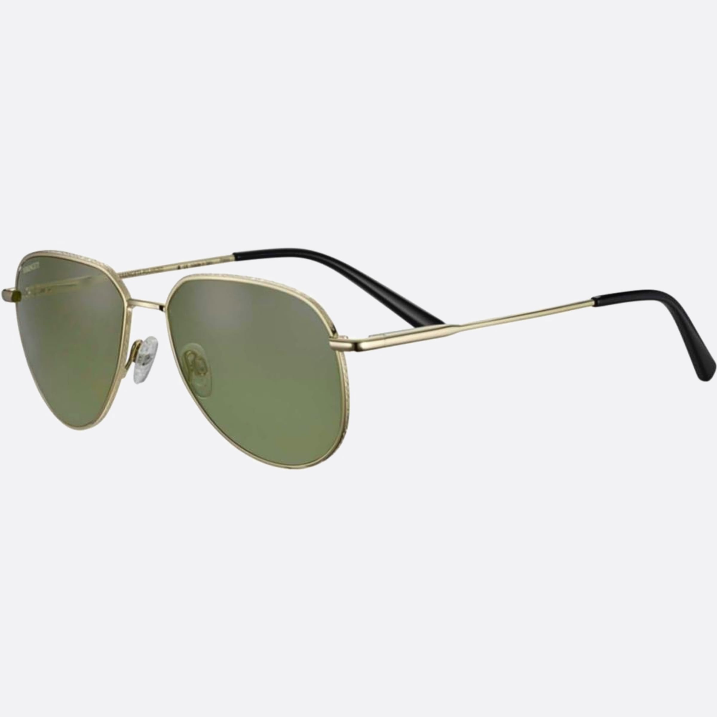 Serengeti 56mm Haywood Ss543003 Gold Pilot Polarized Men Sunglasses - Side View