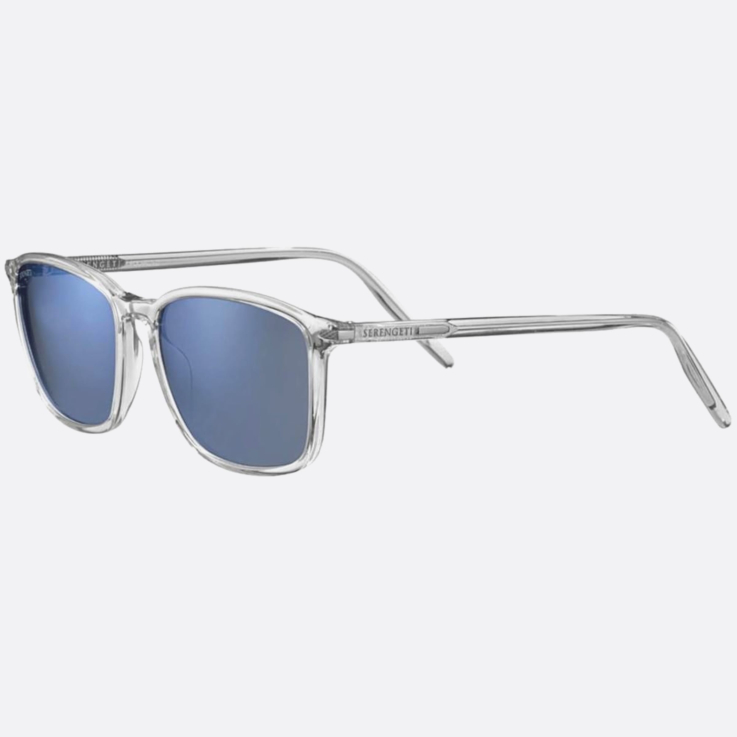 Serengeti Lenwood Ss485002 Transparent Squared Polarized Unisex Sunglasses - Side View