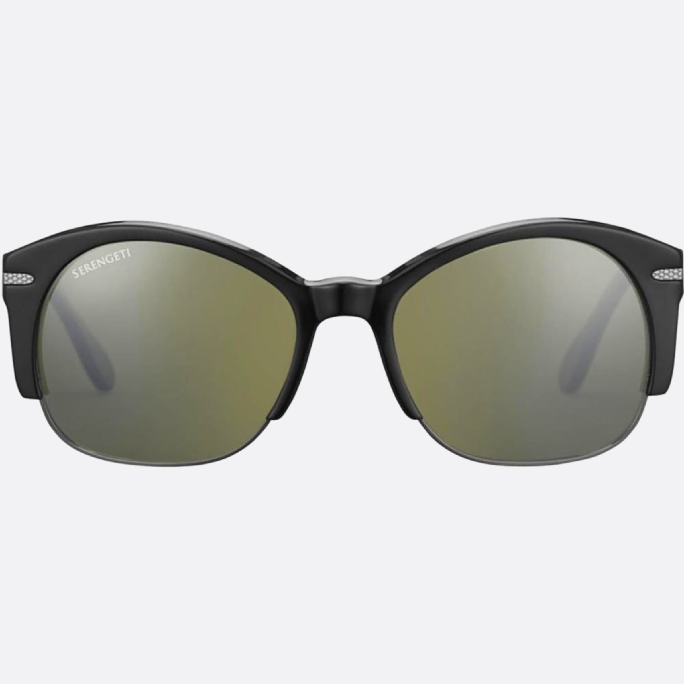 Serengeti 50mm Vinita Ss529002 Black Round Polarized Women Sunglasses - Main View