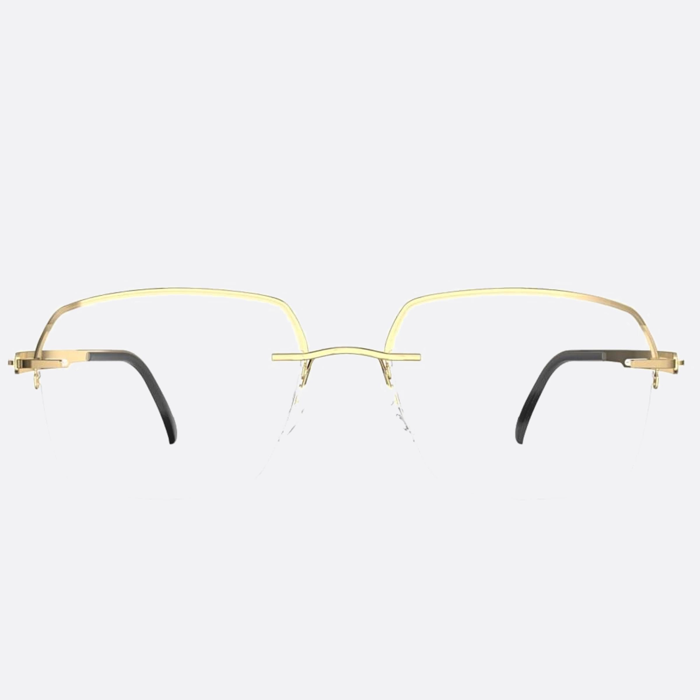 Silhouette 54mm Artline Gold Geometric Men Eyeglasses - Main View