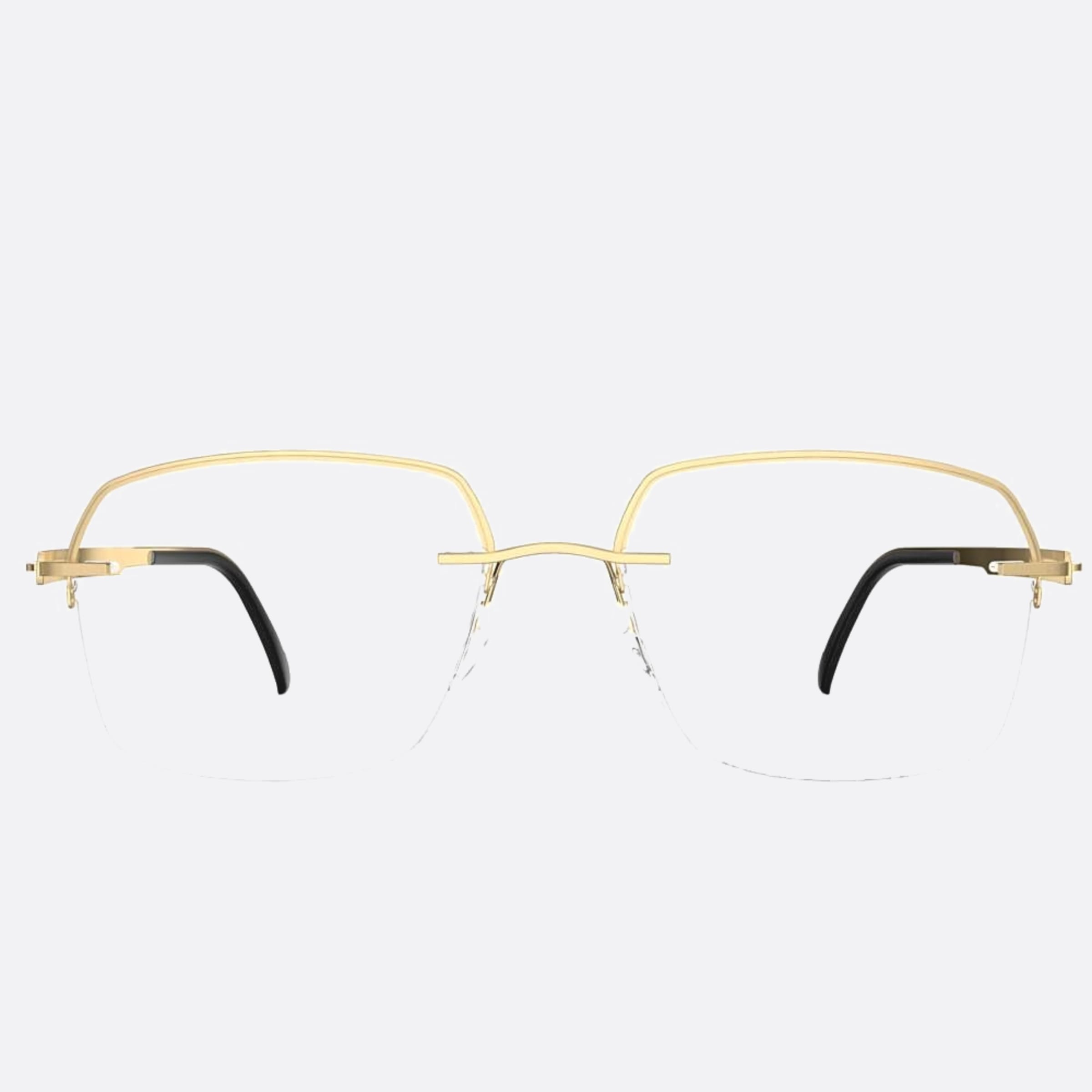 Silhouette 54mm Artline Gold Geometric Men Eyeglasses - Main View