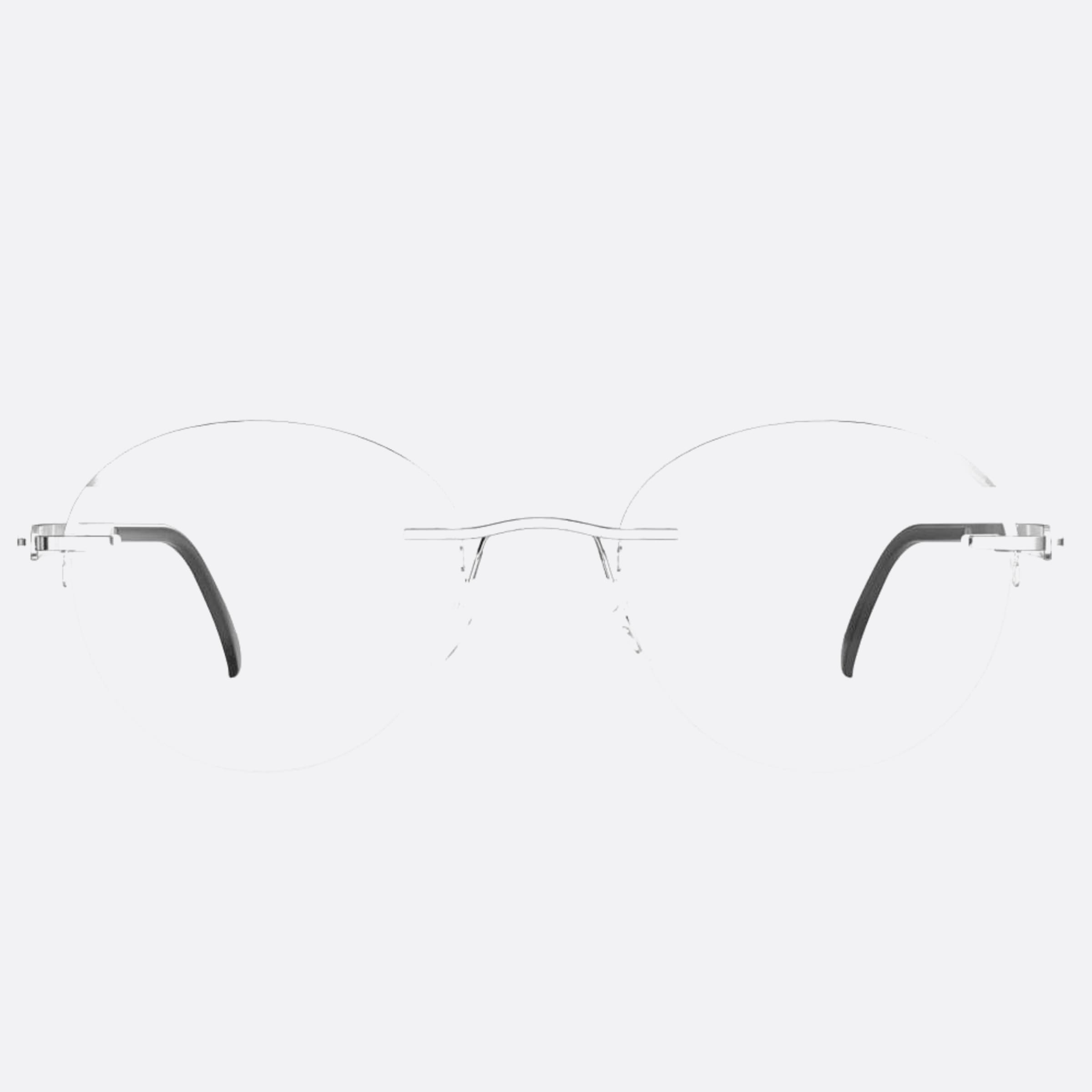Silhouette 50mm Artline Ruthenium Round Unisex Eyeglasses - Main View