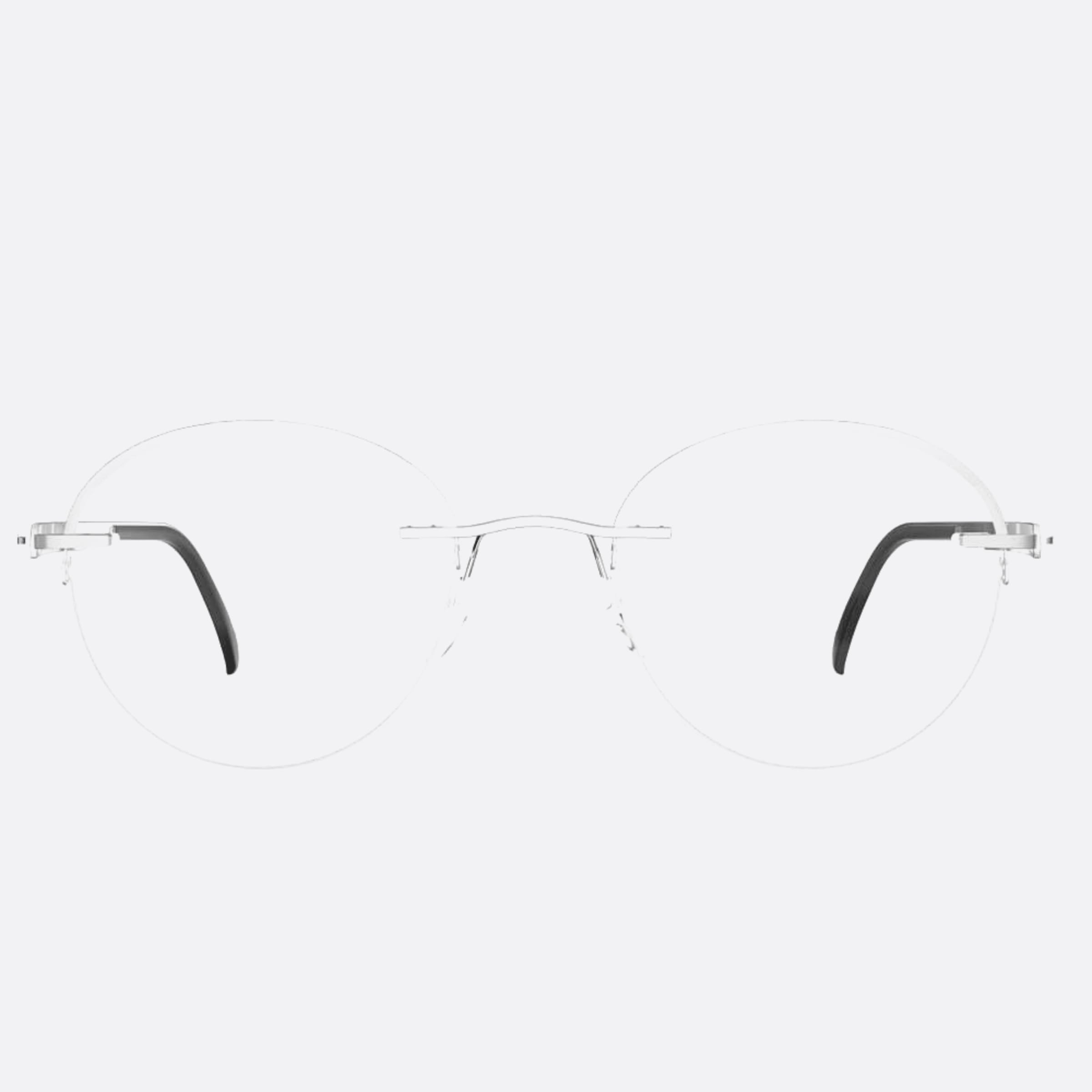 Silhouette 48mm Artline Ruthenium Round Unisex Eyeglasses - Main View