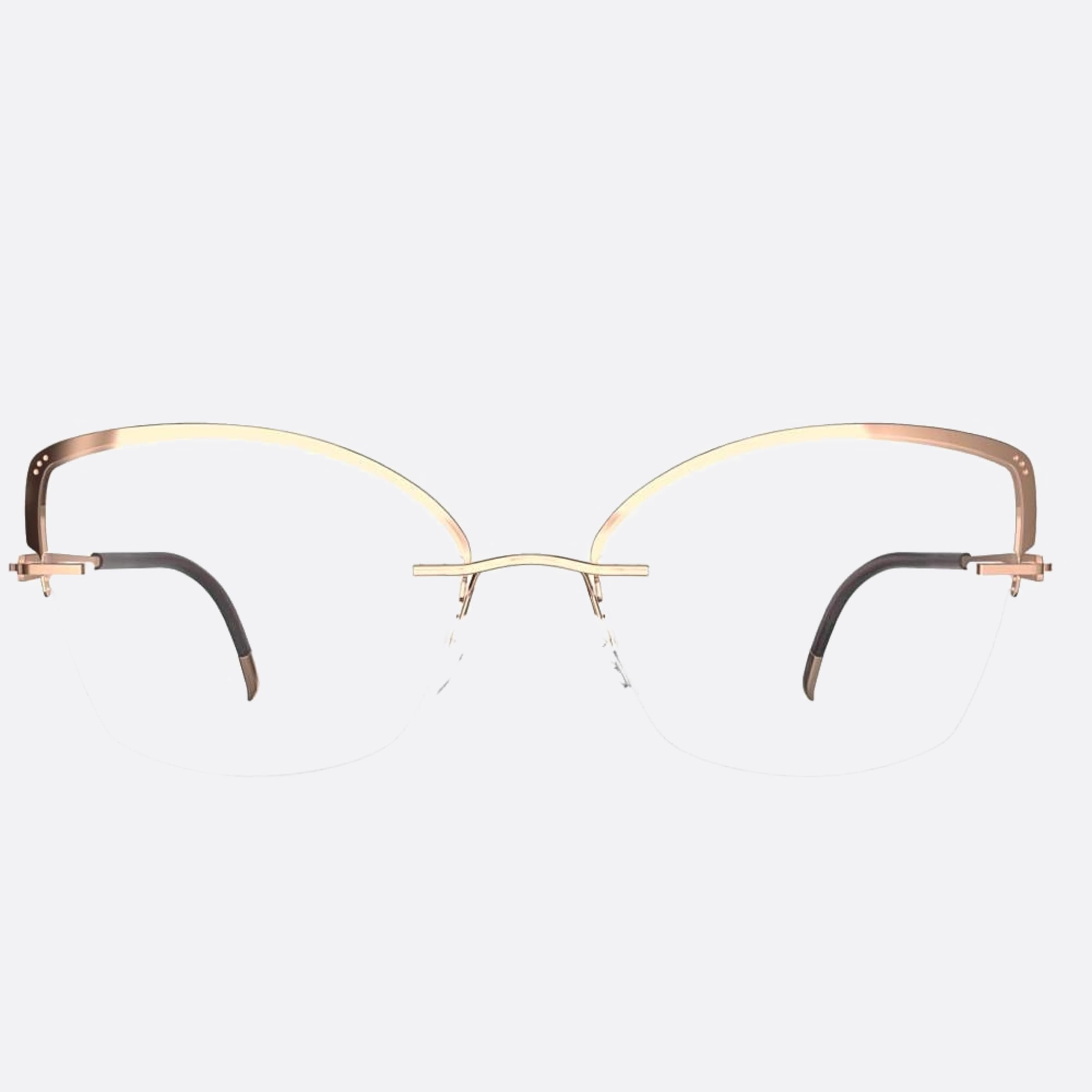 Silhouette 54mm Artline Rose Gold Cat Eye Women Eyeglasses - Main View