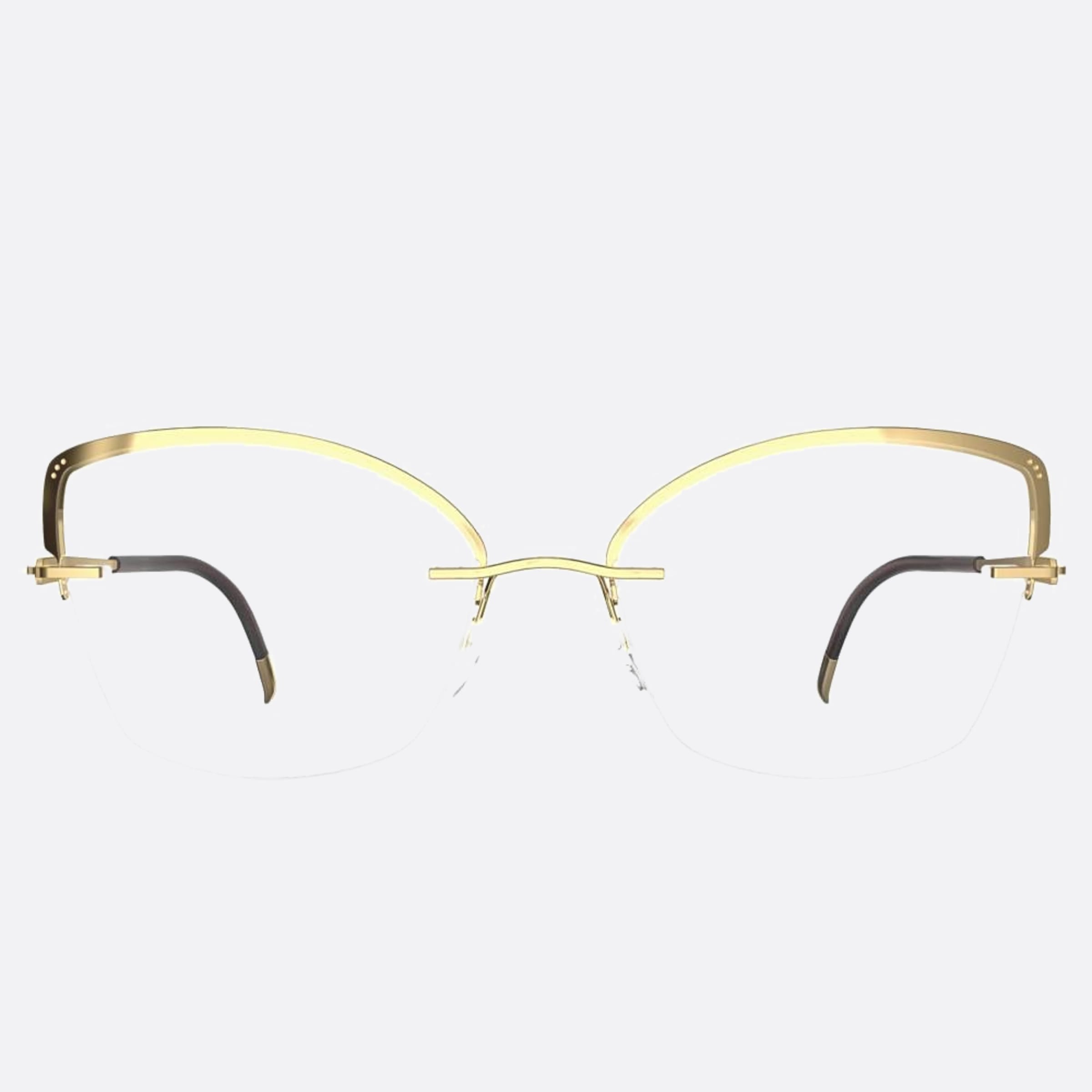 Silhouette 54mm Artline Gold Cat Eye Women Eyeglasses - Main View