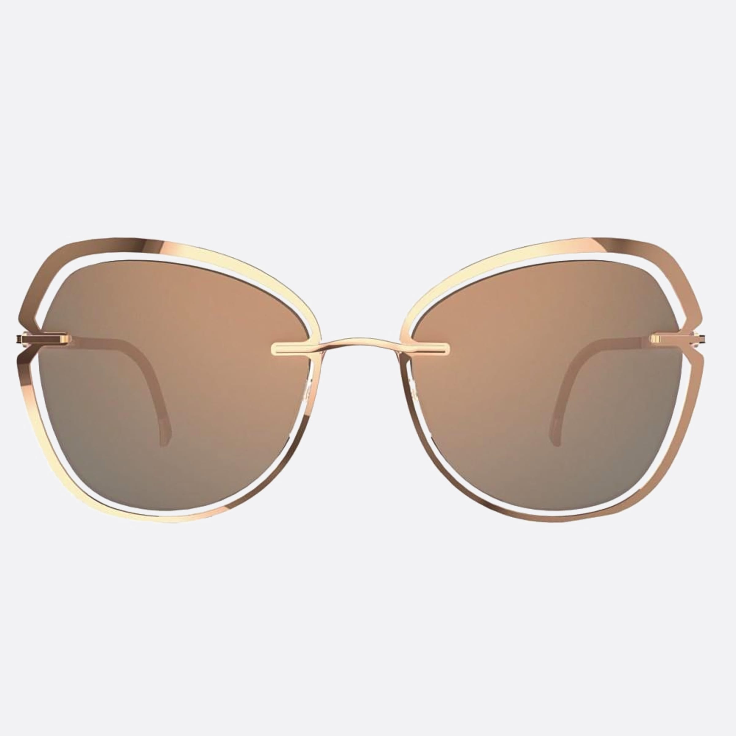 Silhouette Bolschoi Grace Gold Butterfly Women Sunglasses - Main View