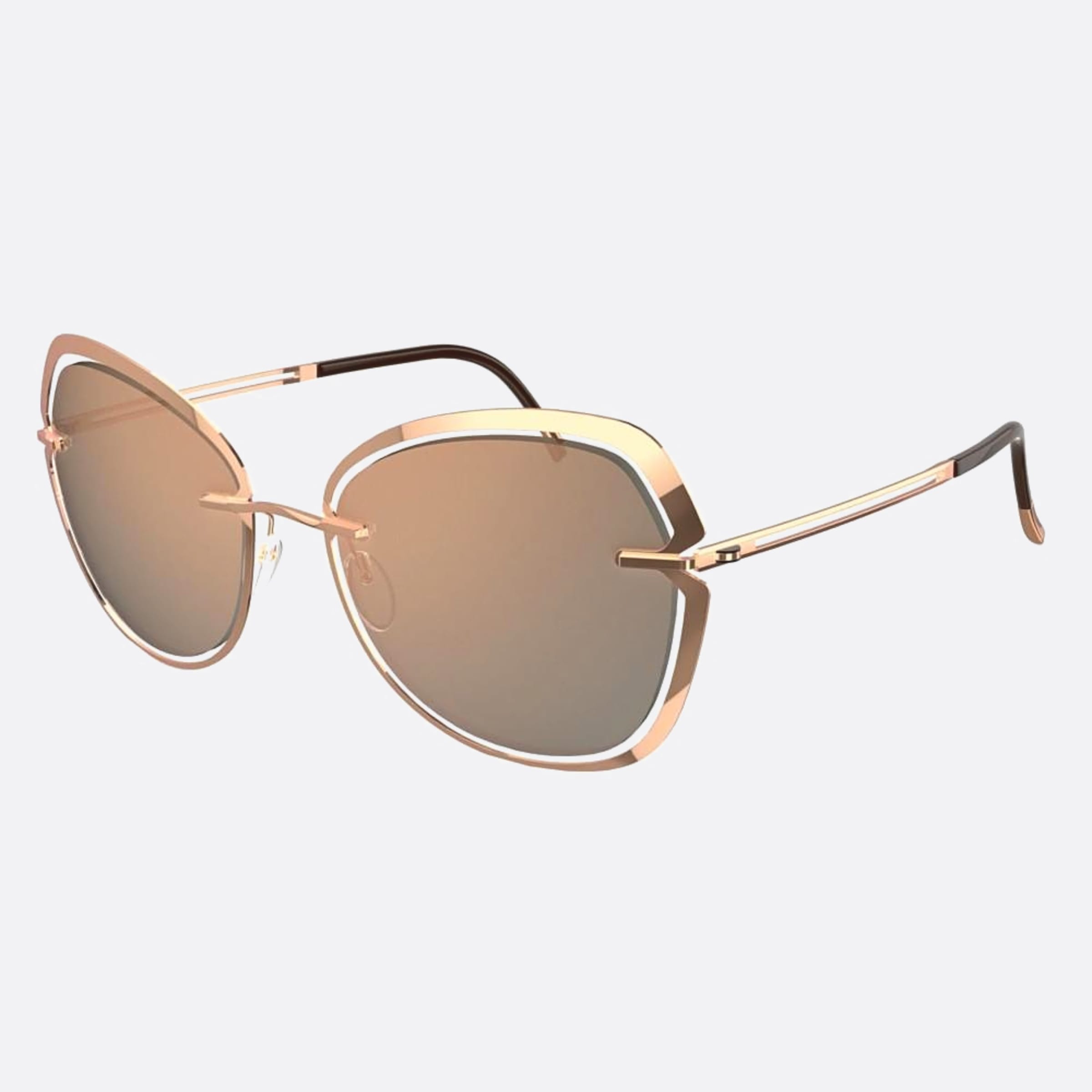 Silhouette Bolschoi Grace Gold Butterfly Women Sunglasses - Side View