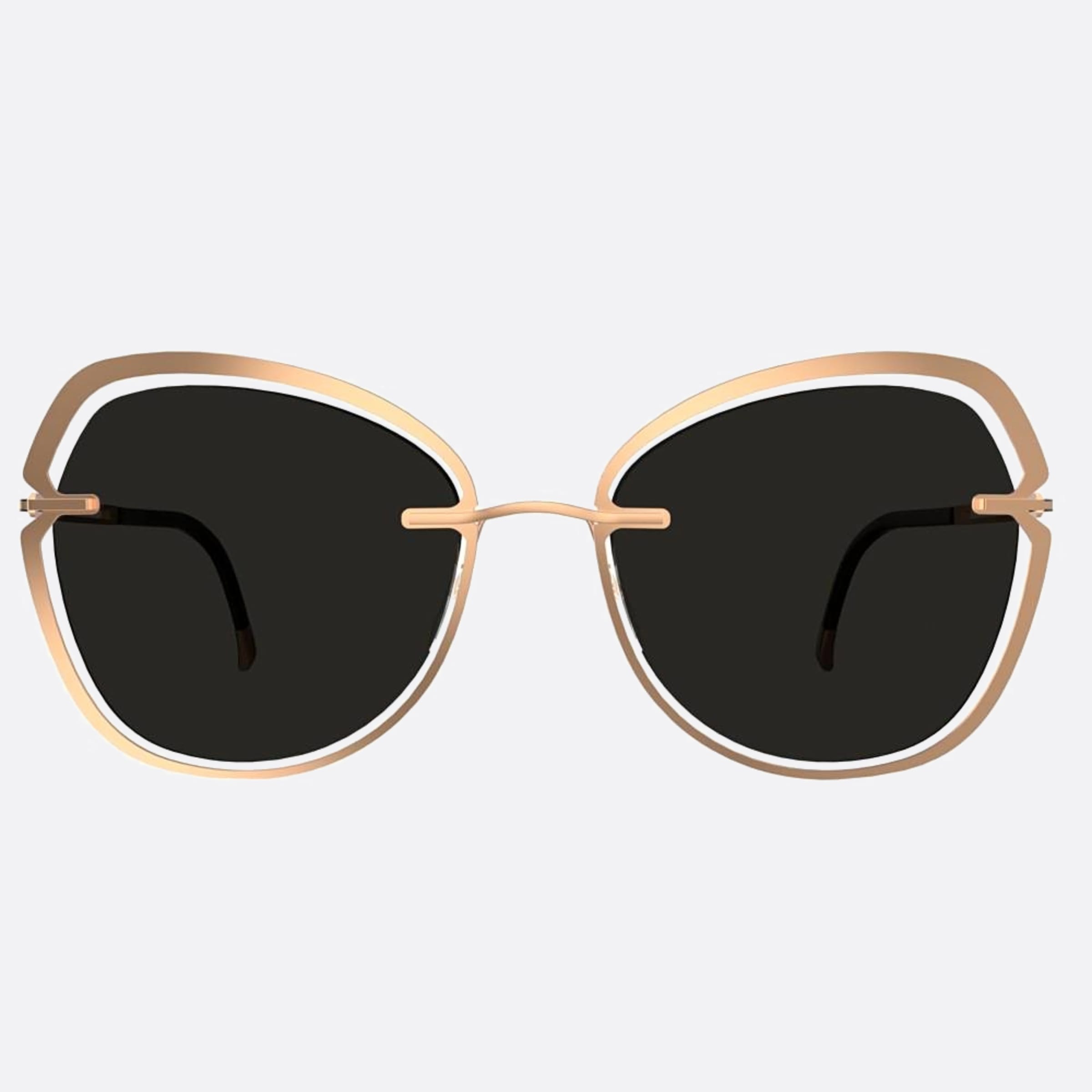 Silhouette Bolschoi Grace Gold Butterfly Polarized Women Sunglasses - Main View