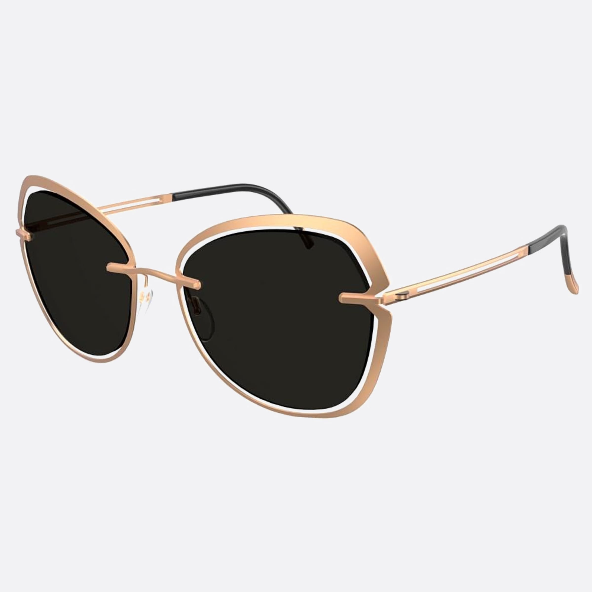 Silhouette Bolschoi Grace Gold Butterfly Polarized Women Sunglasses - Side View
