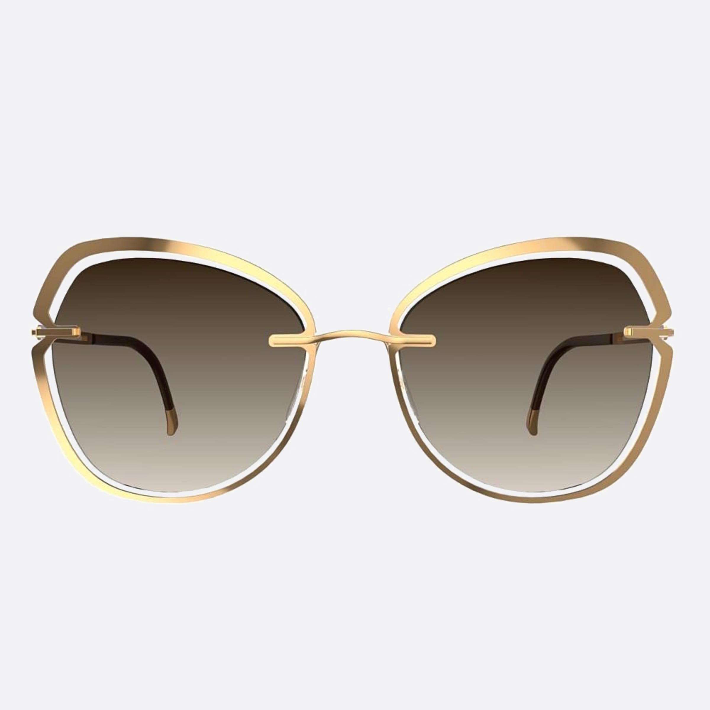 Silhouette Bolschoi Grace Gold Butterfly Women Sunglasses - Main View