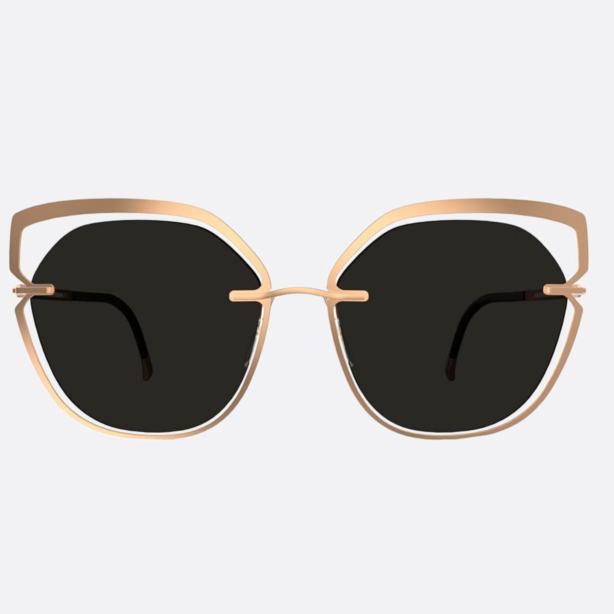 Silhouette Bolschoi Grace Gold Cat Eye Polarized Women Sunglasses - Main View
