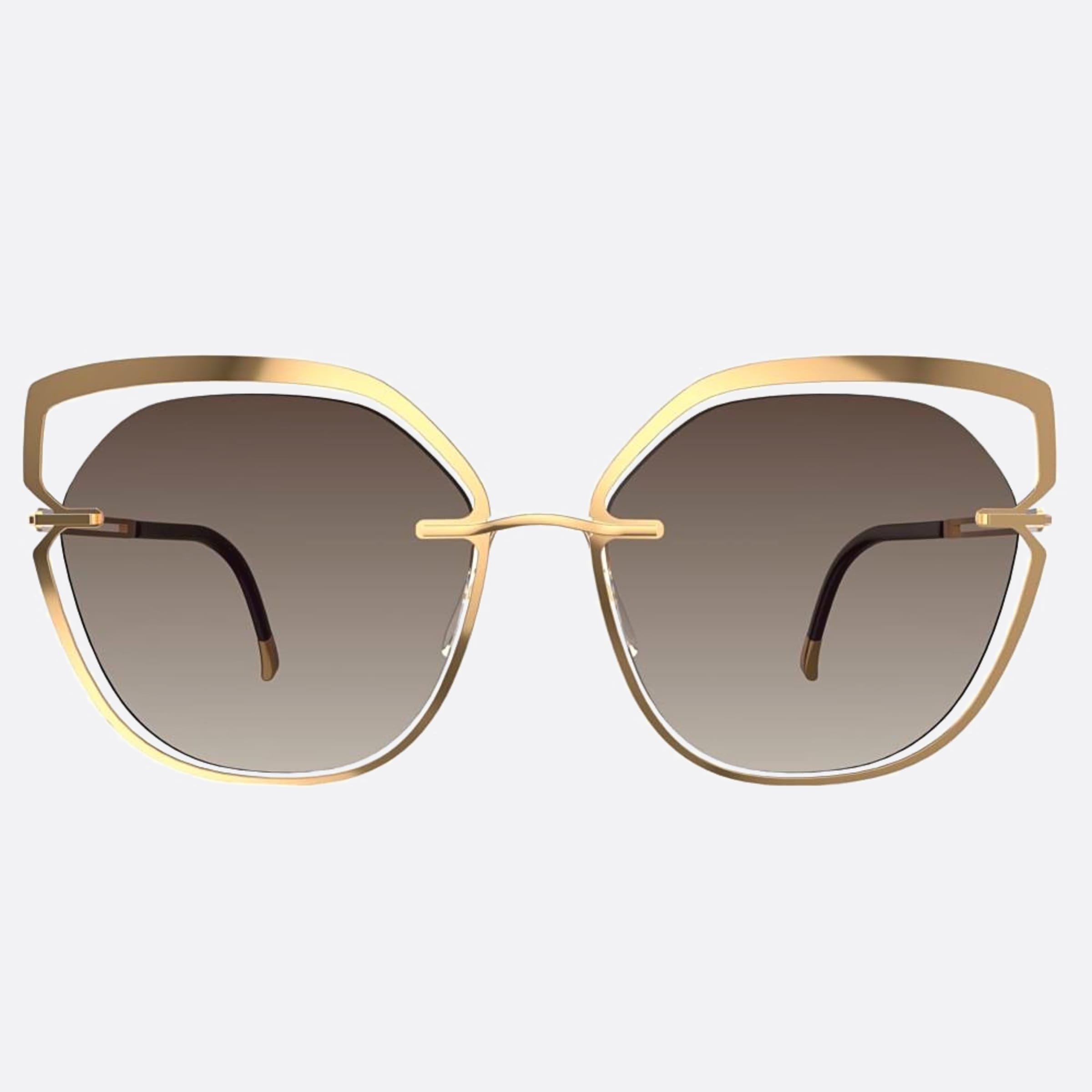 Silhouette Bolschoi Grace Gold Cat Eye Women Sunglasses - Main View