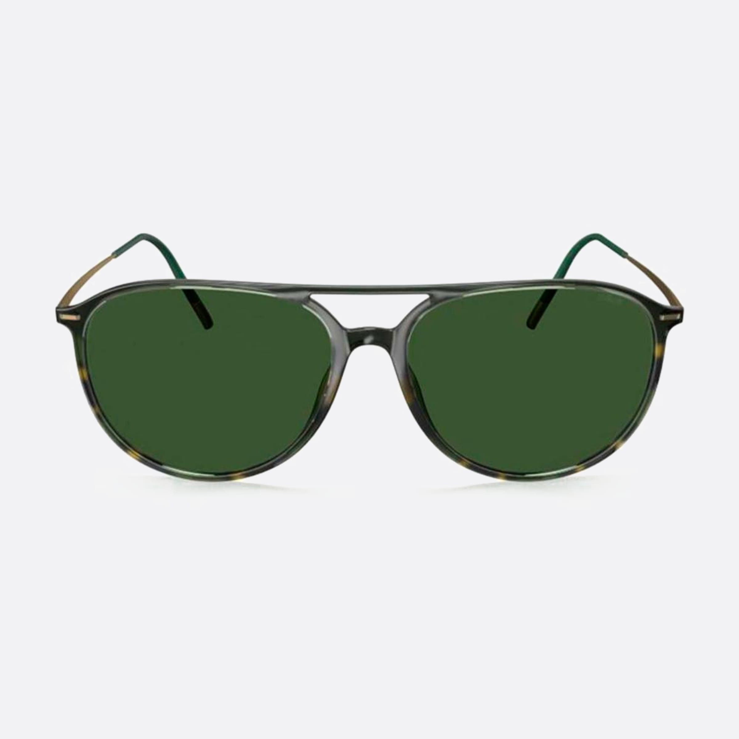 Silhouette Brickell Green Pilot Men Sunglasses - Main View