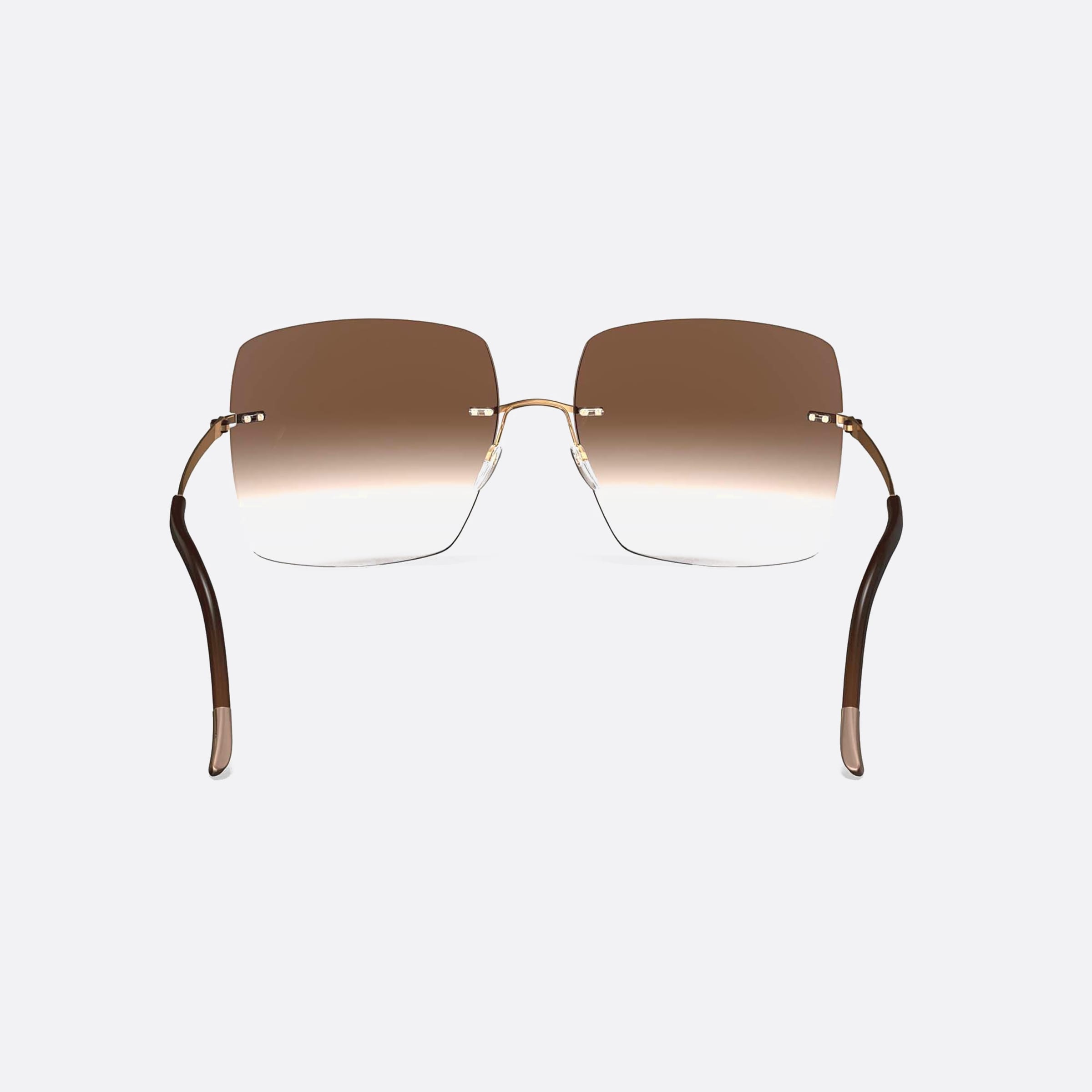 Silhouette Cadaques Gold Geometric Women Sunglasses - Additional Angle