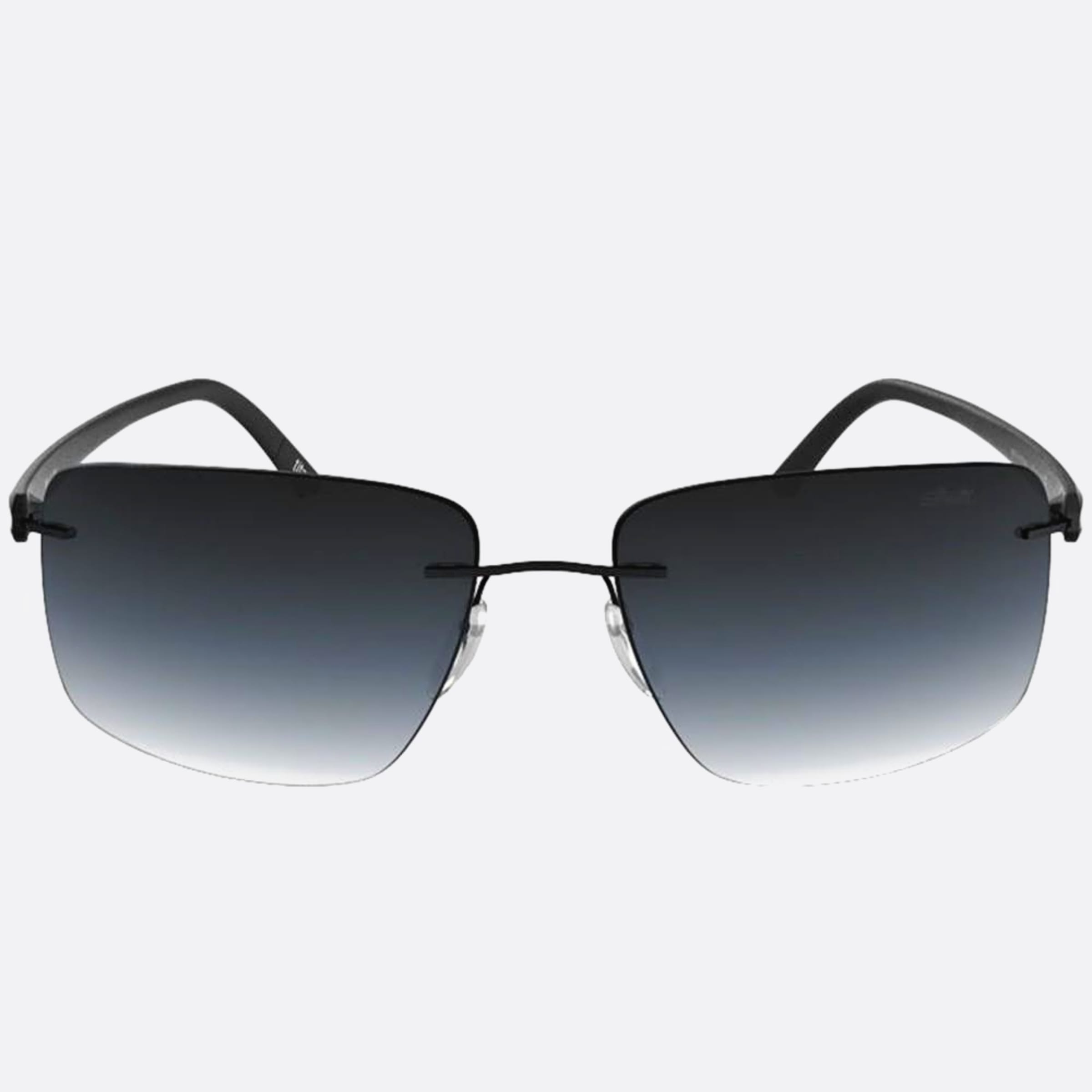 Silhouette Carbon Black Geometric Men Sunglasses - Main View