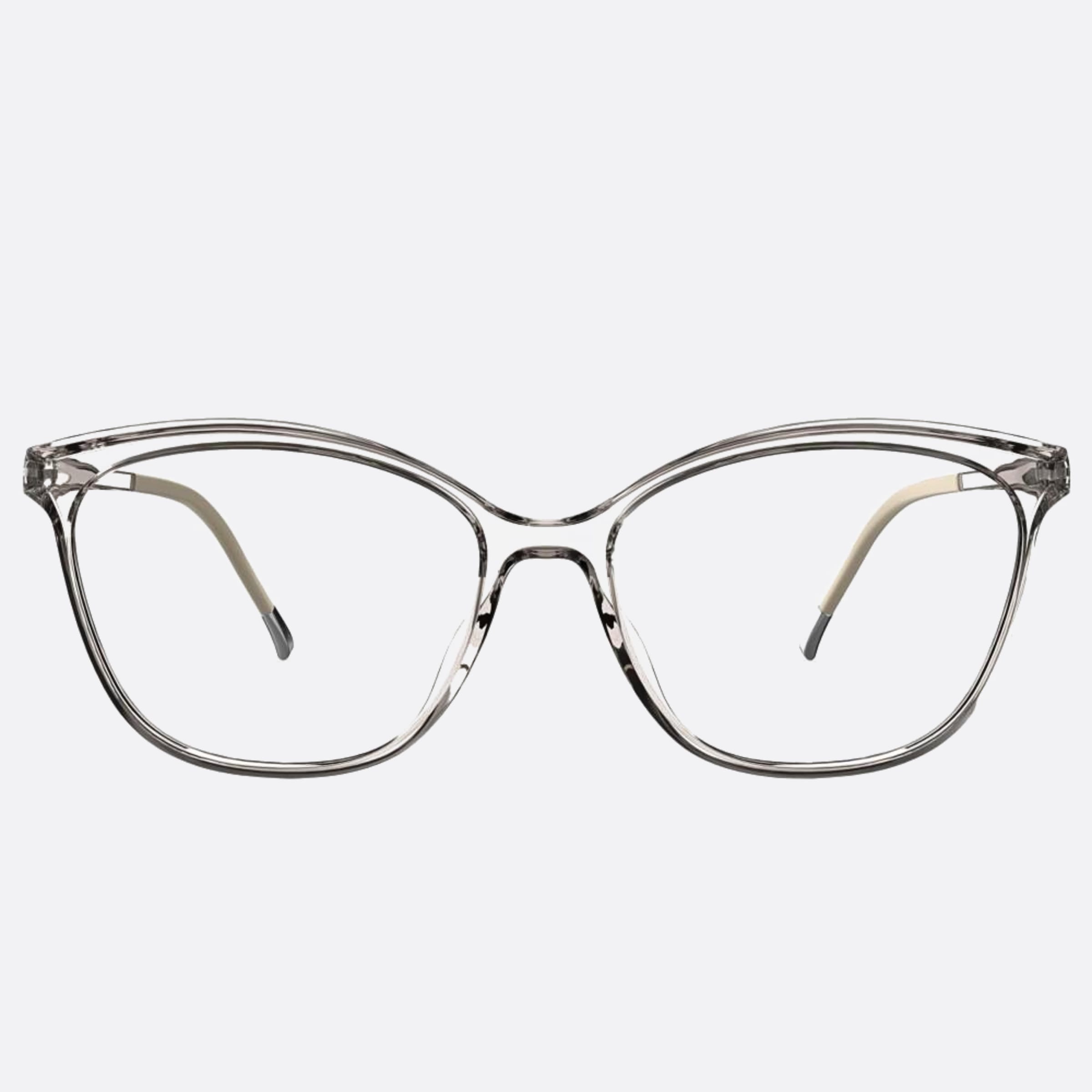 Silhouette 55mm Eos View Grey Cat Eye Women Eyeglasses - Main View