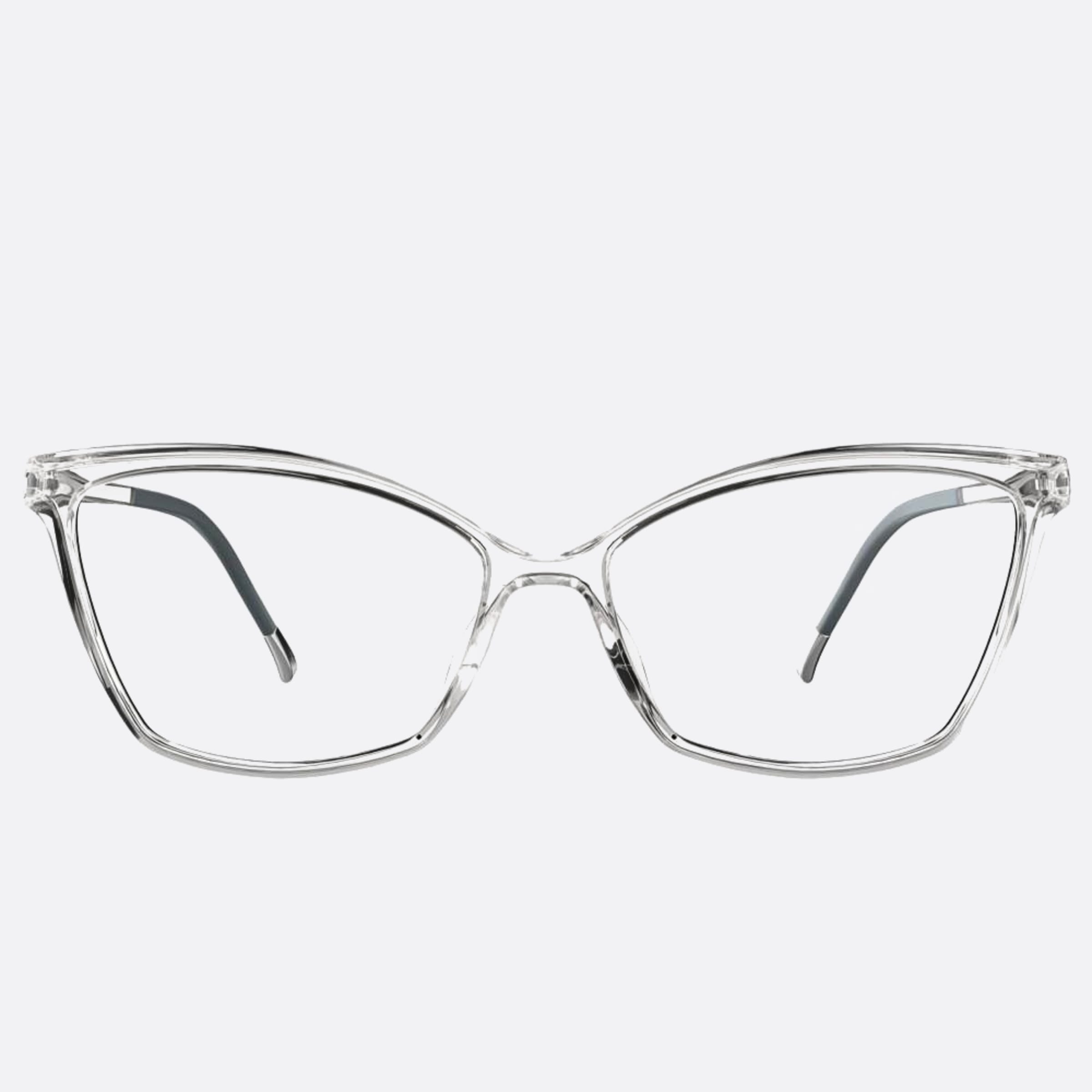 Silhouette 56mm Eos View Transparent Butterfly Women Eyeglasses - Main View