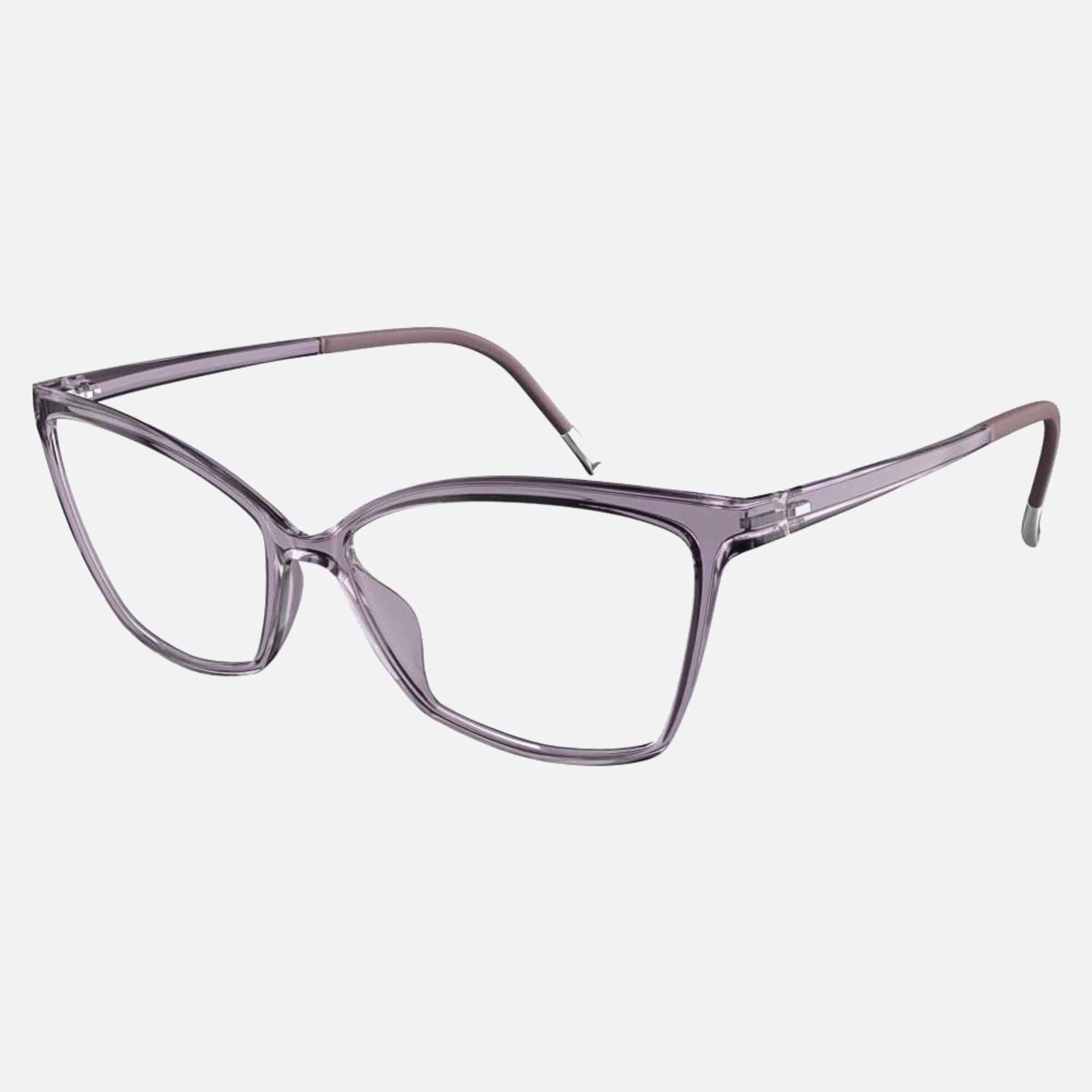 Silhouette 56mm Eos View Violet Butterfly Women Eyeglasses - Side View