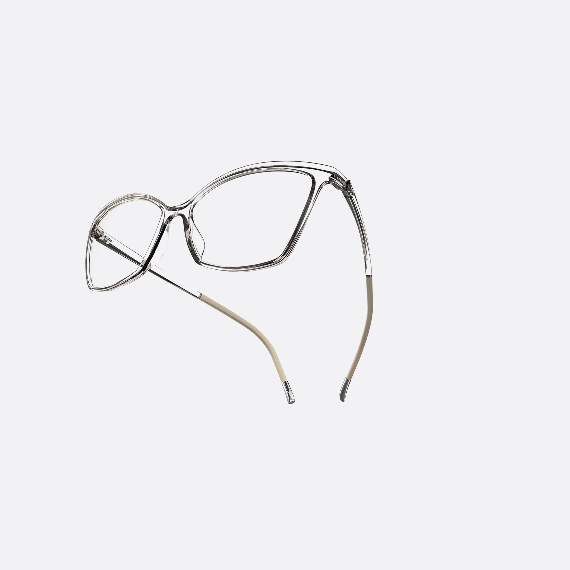 Silhouette 54mm Eos View Grey Butterfly Women Eyeglasses - Detail View