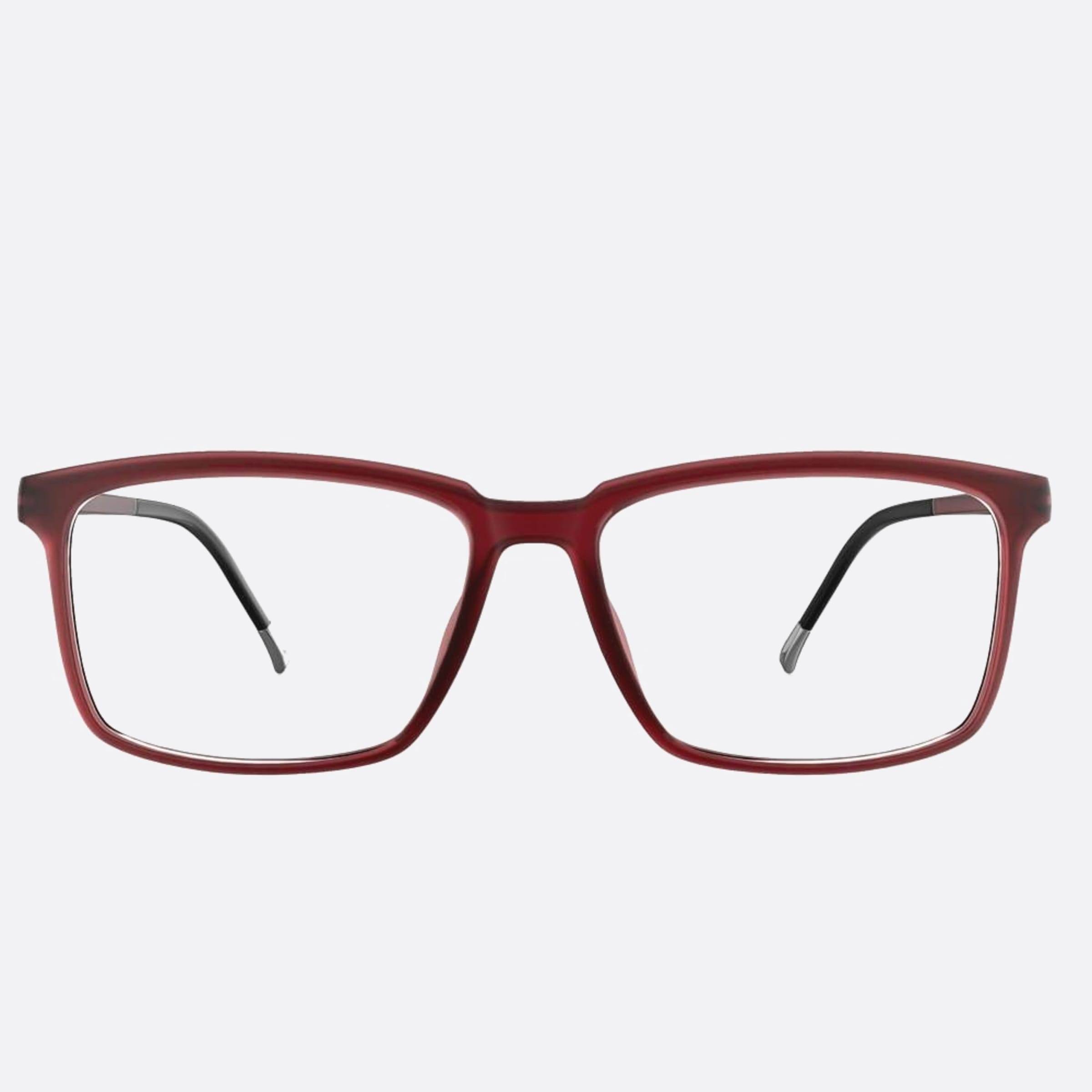 Silhouette 56mm Eos View Red Geometric Men Eyeglasses - Main View