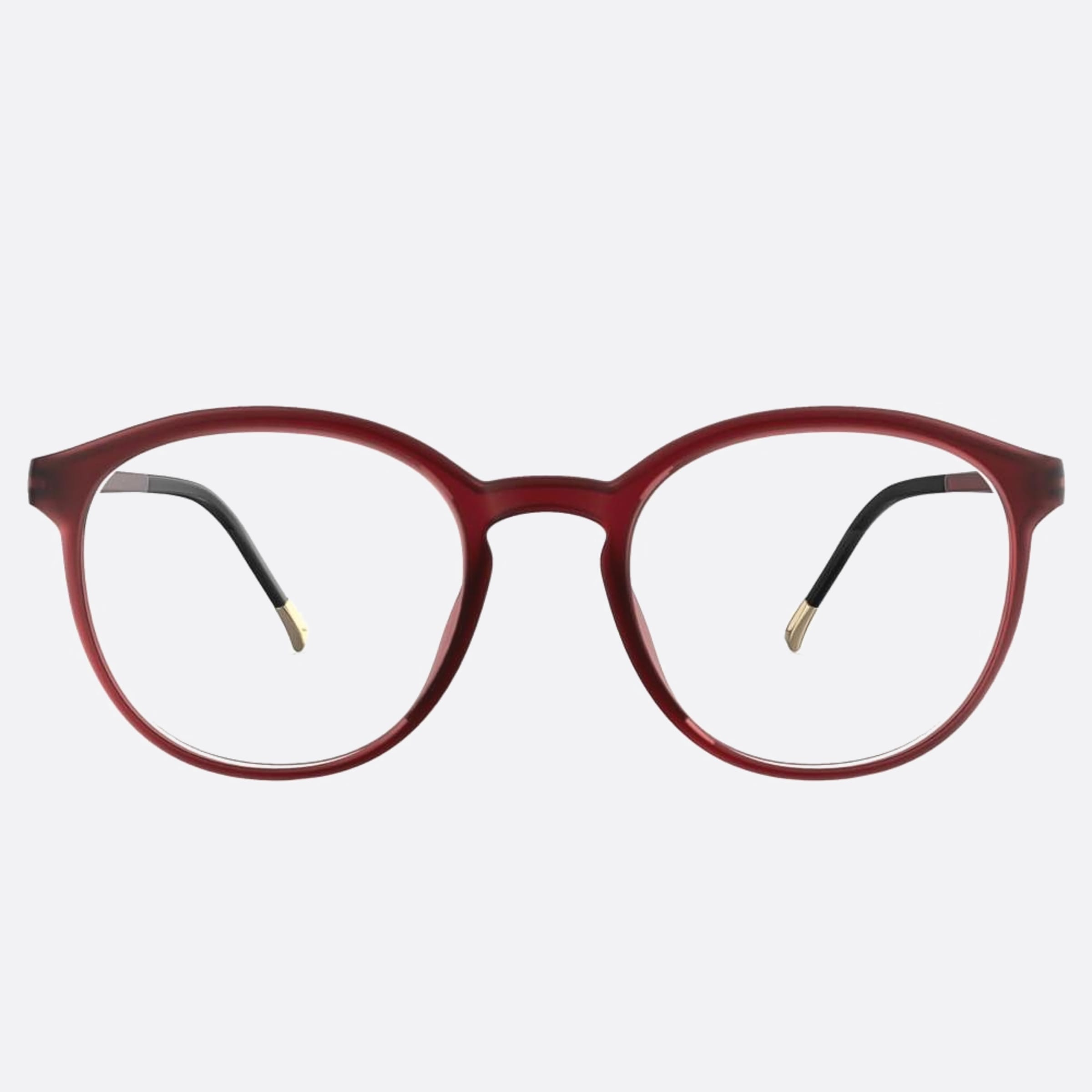 Silhouette 49mm Eos View Red Round Men Eyeglasses - Main View