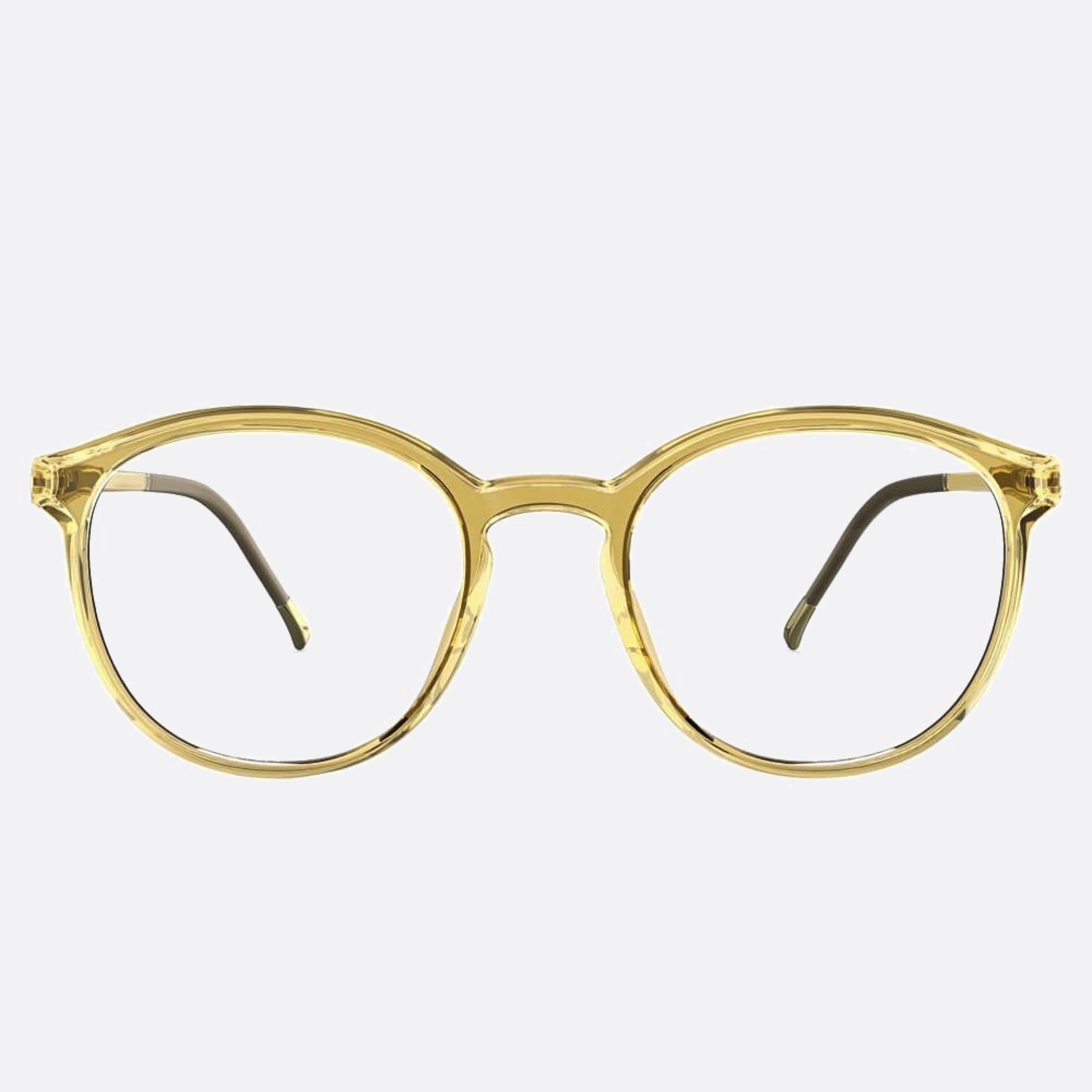 Silhouette 51mm Eos View Gold Round Men Eyeglasses - Main View