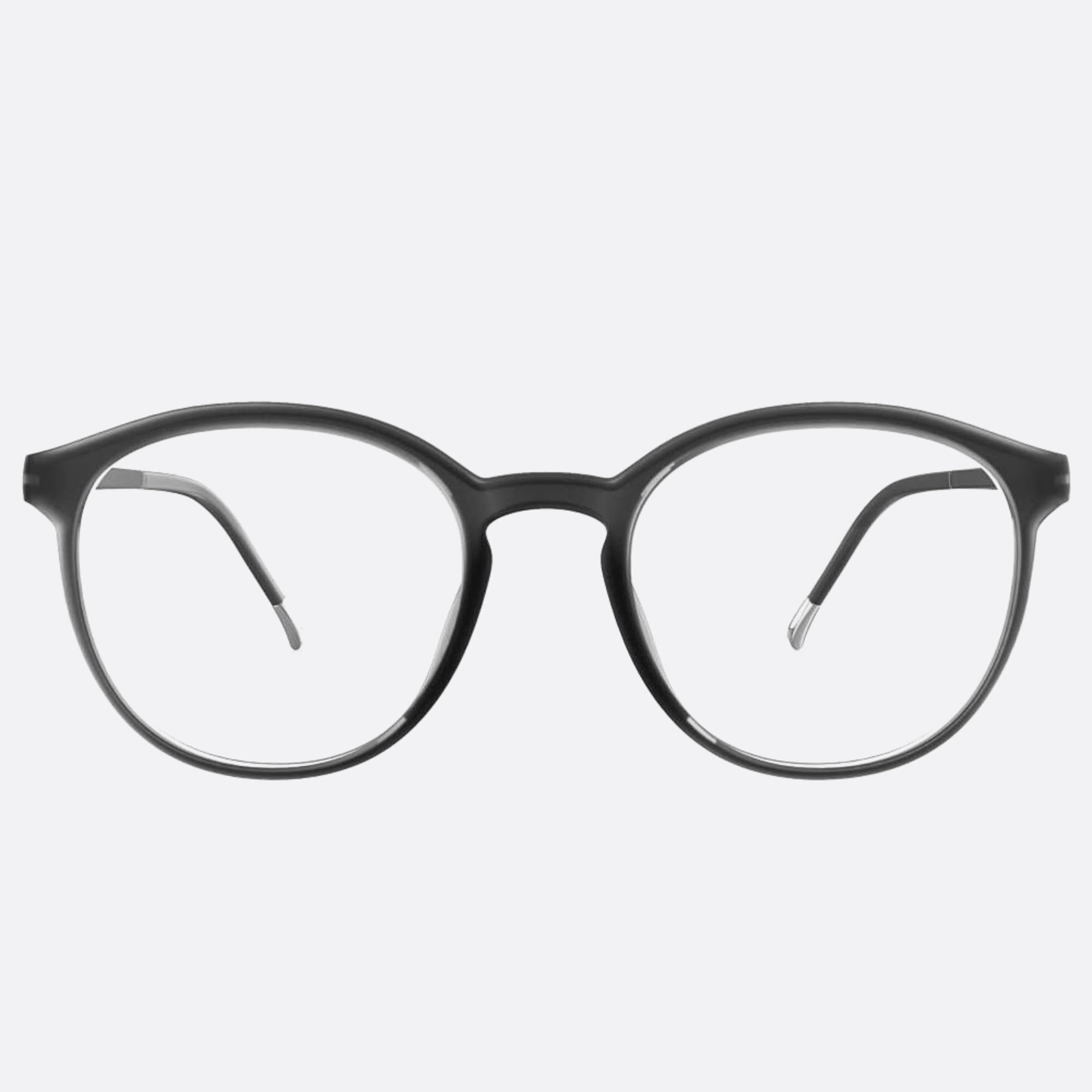 Silhouette 49mm Eos View Grey Round Men Eyeglasses - Main View