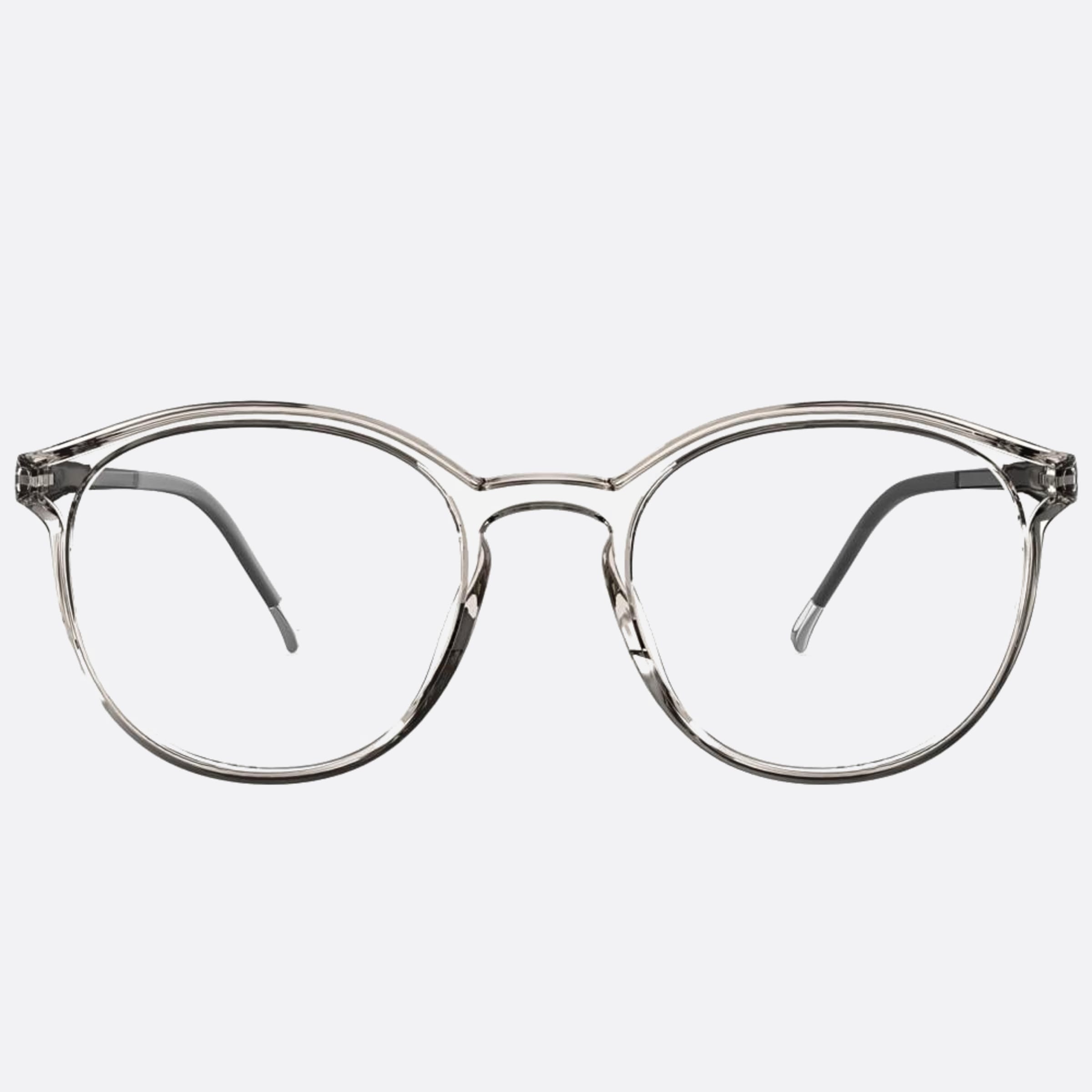 Silhouette 51mm Eos View Grey Round Men Eyeglasses - Main View