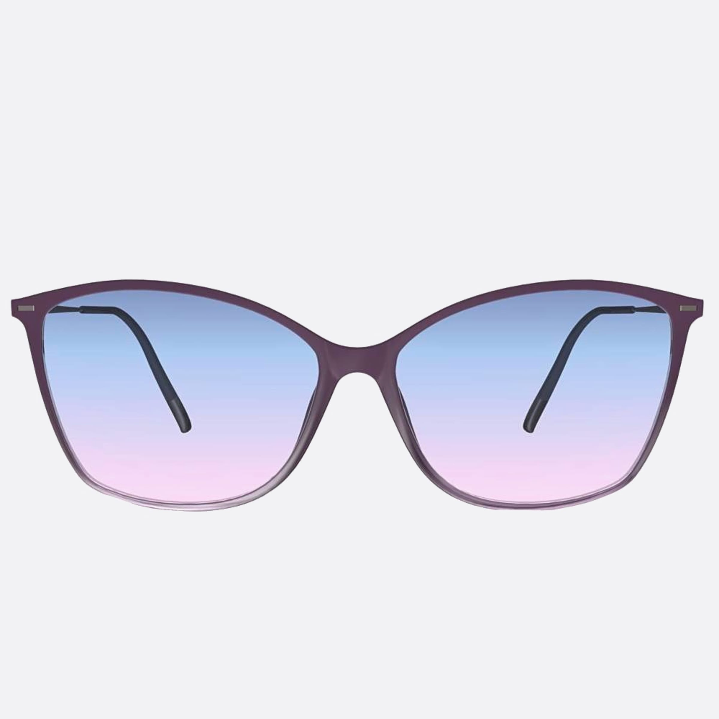 Silhouette Sun Lite Violet Cat Eye Women Sunglasses - Main View