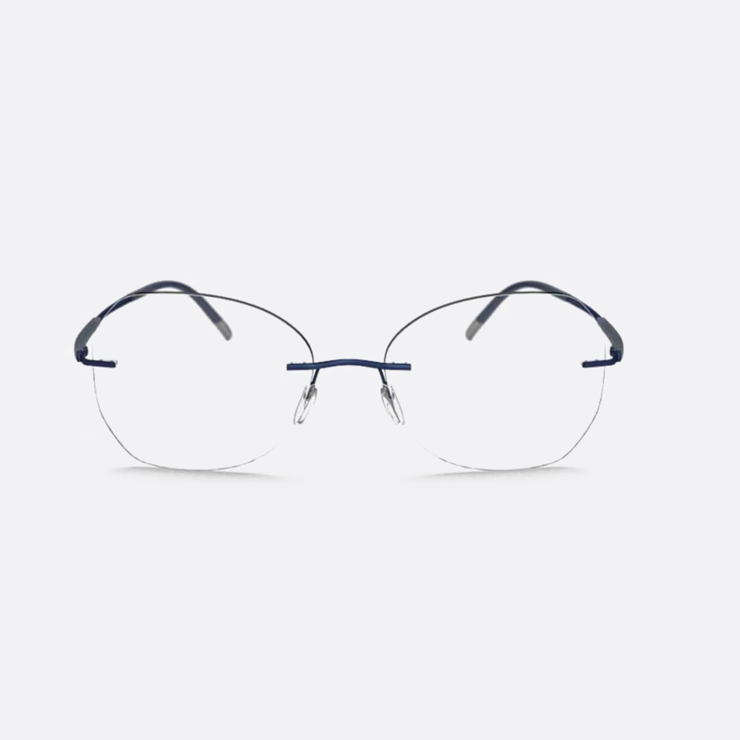 Silhouette 55mm Titan Dynamics Contour Blue Butterfly Women Eyeglasses - Main View