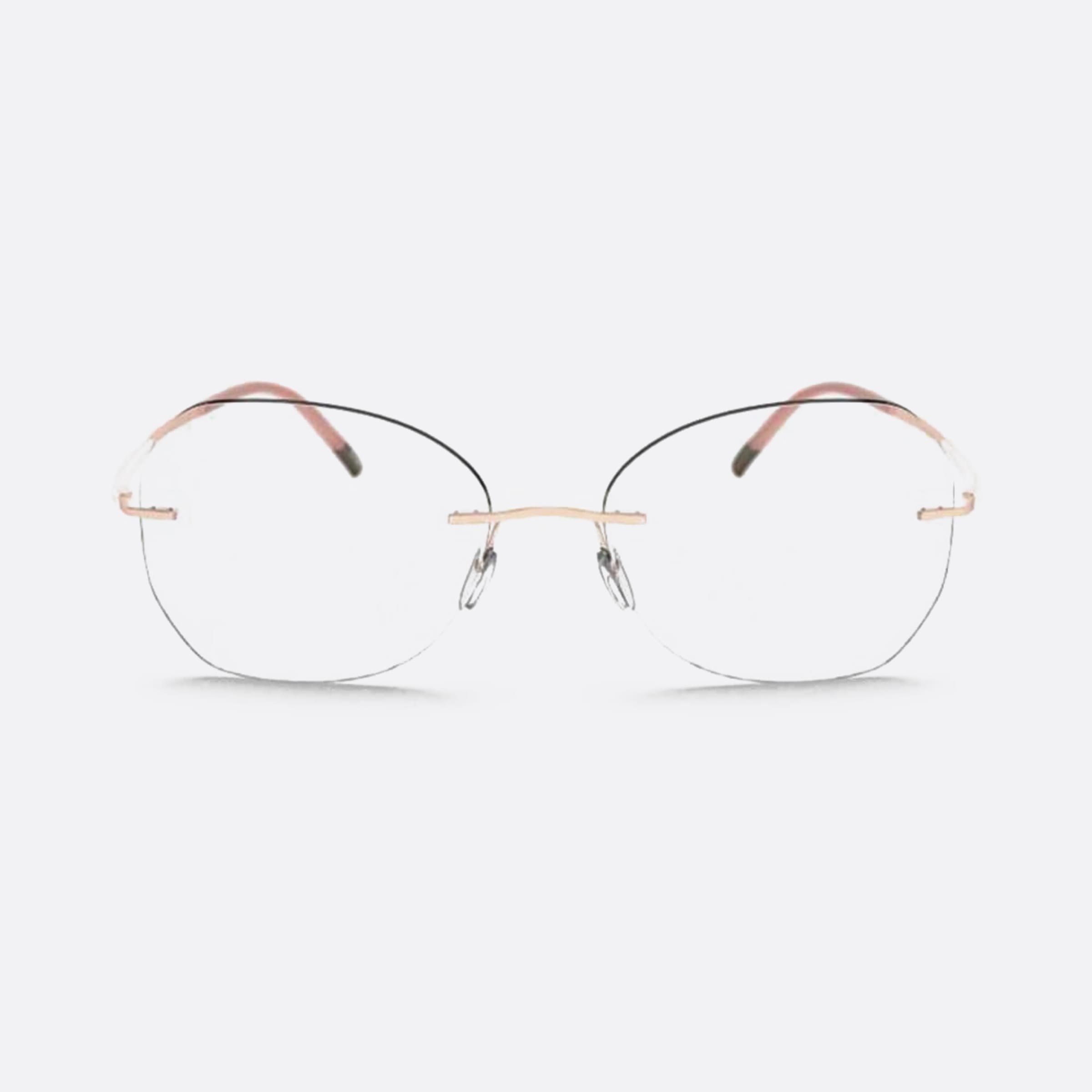 Silhouette 55mm Titan Dynamics Contour White Butterfly Women Eyeglasses - Main View