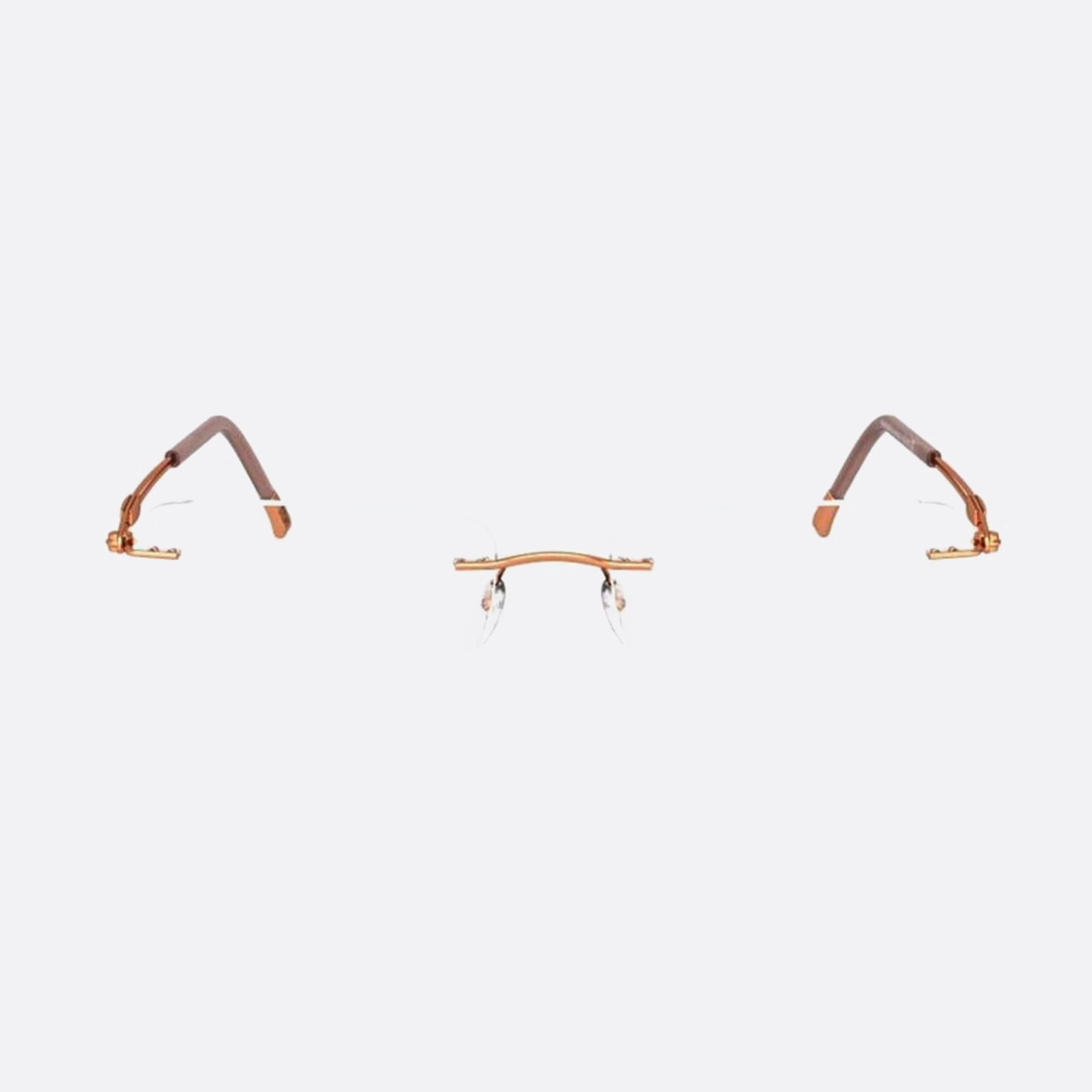 Silhouette 52mm Titan Next Generation Pink Geometric Unisex Eyeglasses - Main View