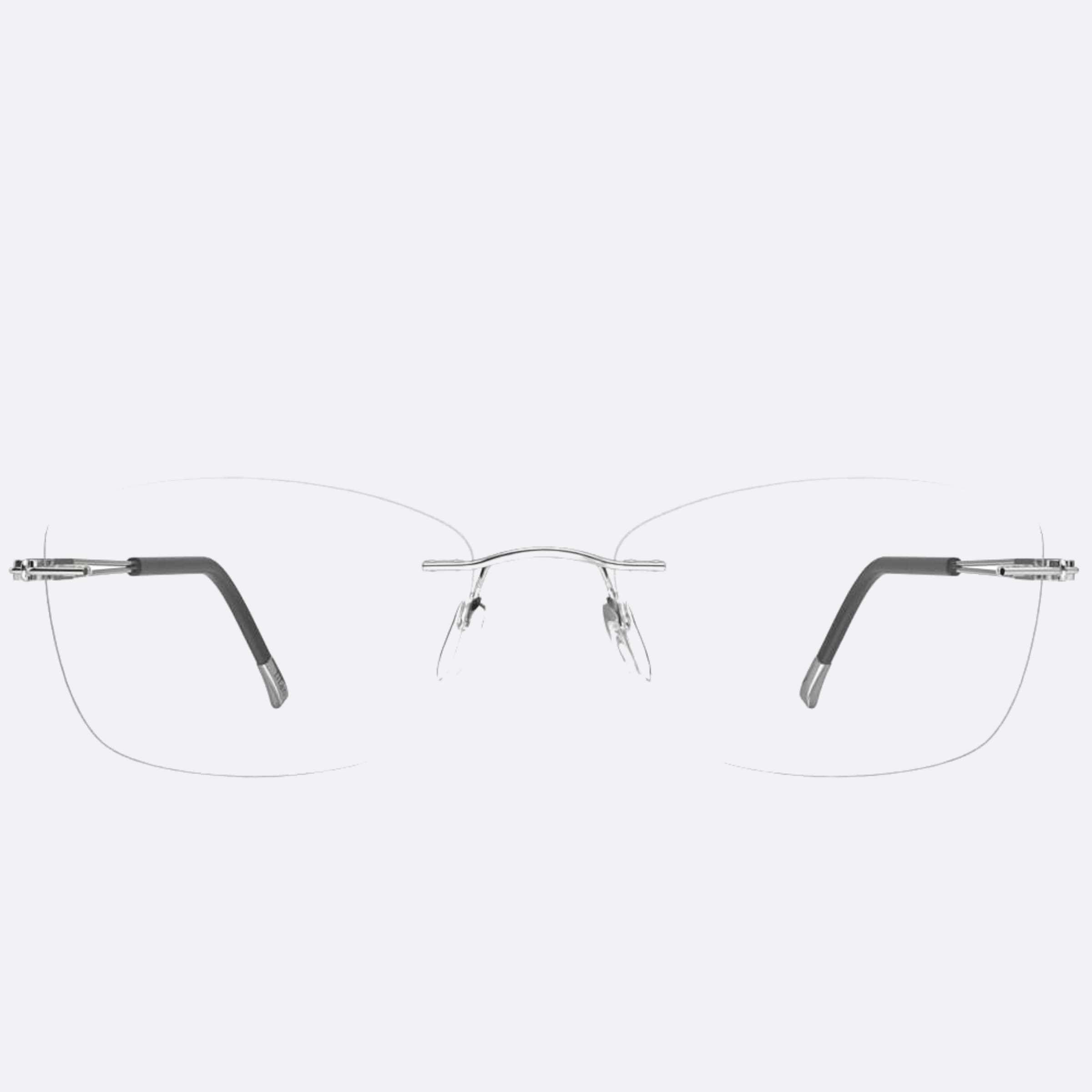 Silhouette 52mm Tng Crystals Ruthenium Visor Women Eyeglasses - Main View