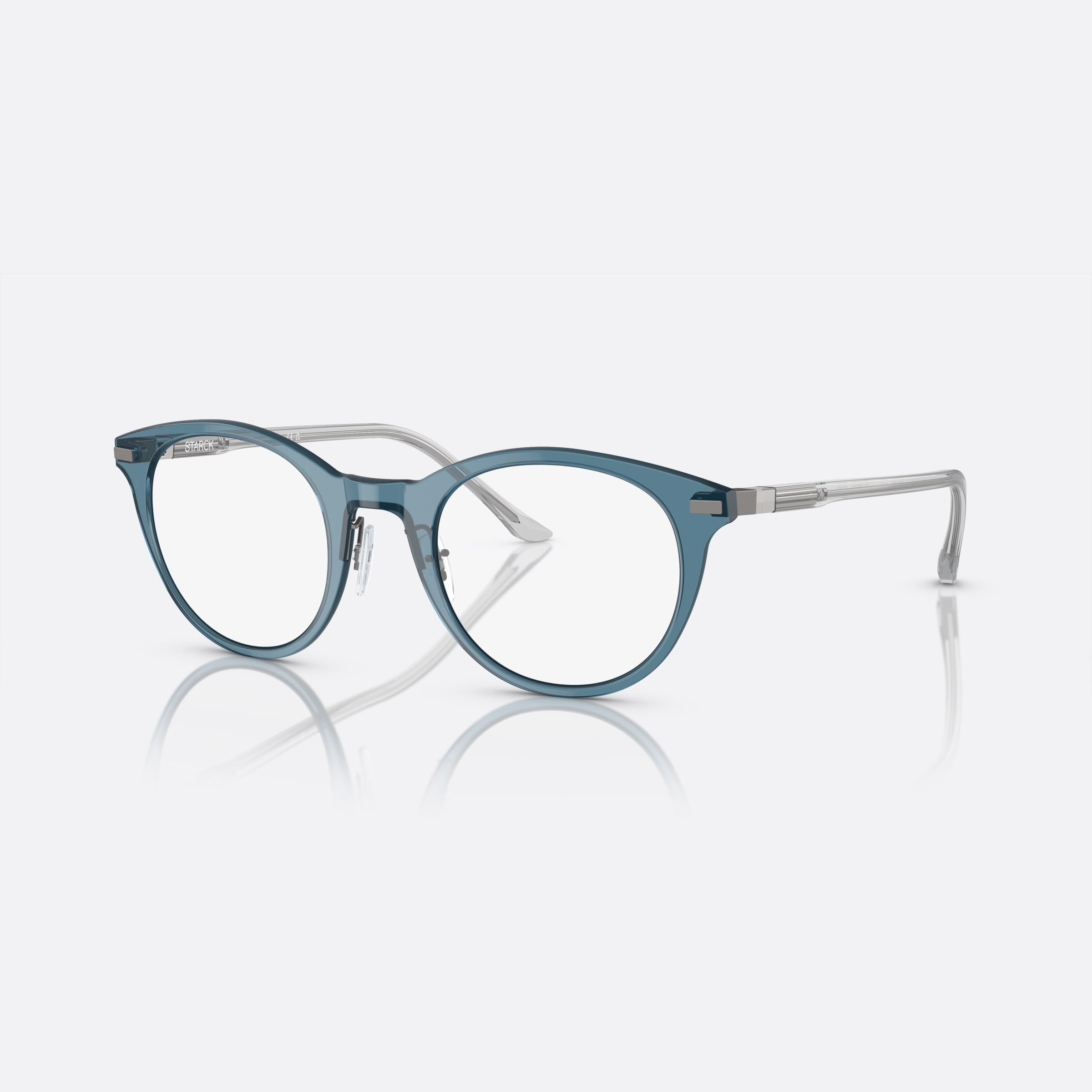 Starck 48mm Sh2080 Blue Phantos Men Eyeglasses - Main View