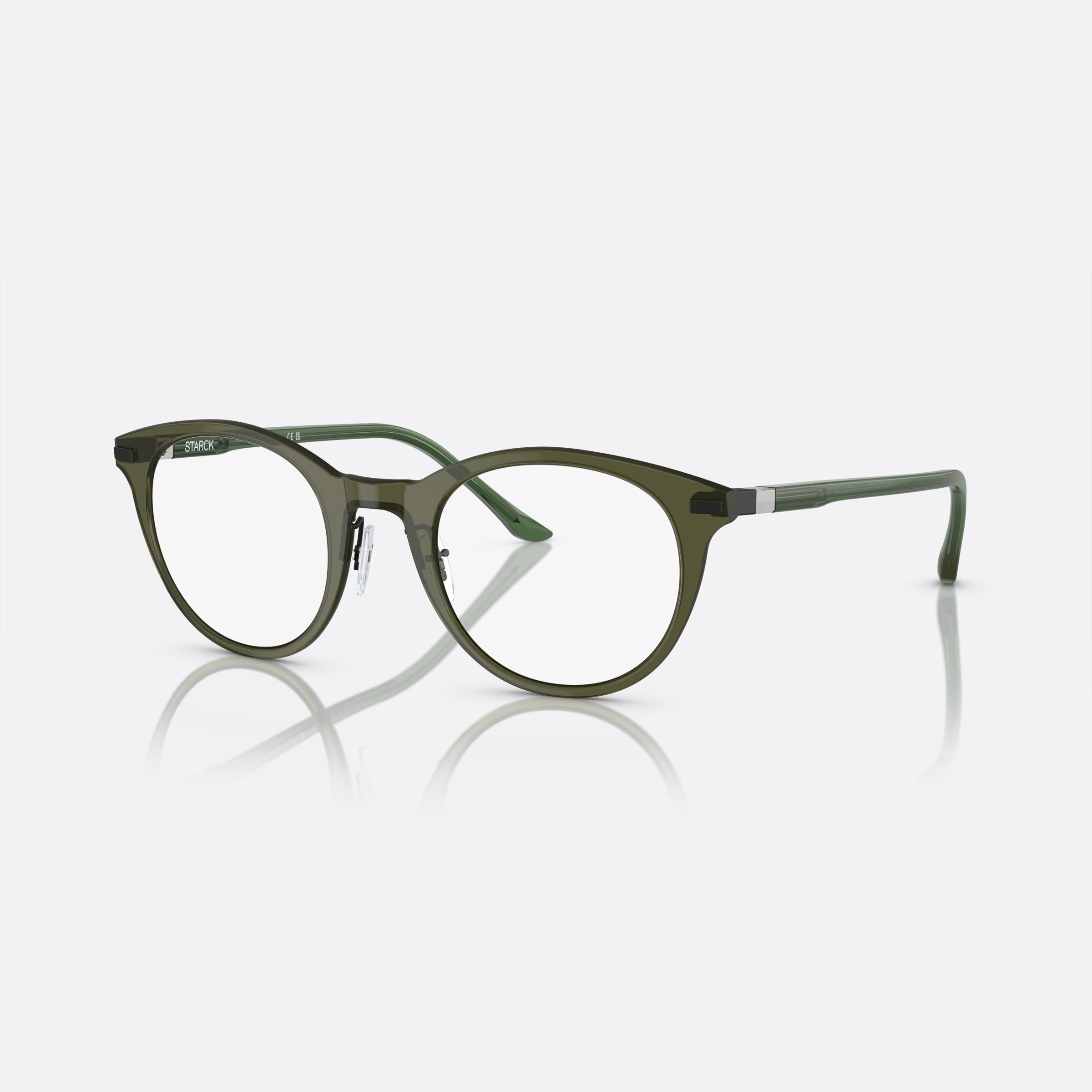 Starck 48mm Sh2080 Green Phantos Men Eyeglasses - Main View