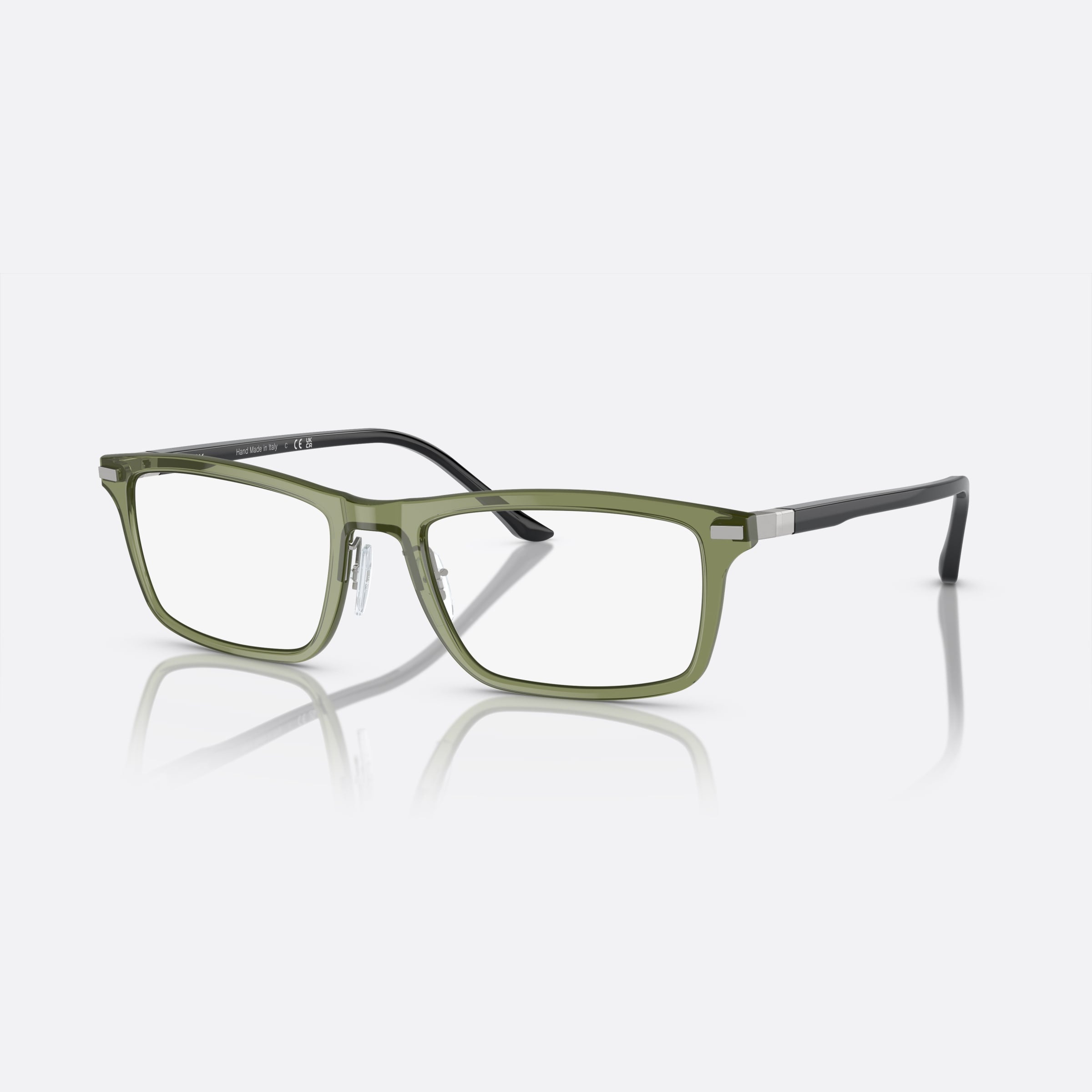 Starck 54mm Sh2081 Green Rectangular Men Eyeglasses - Main View
