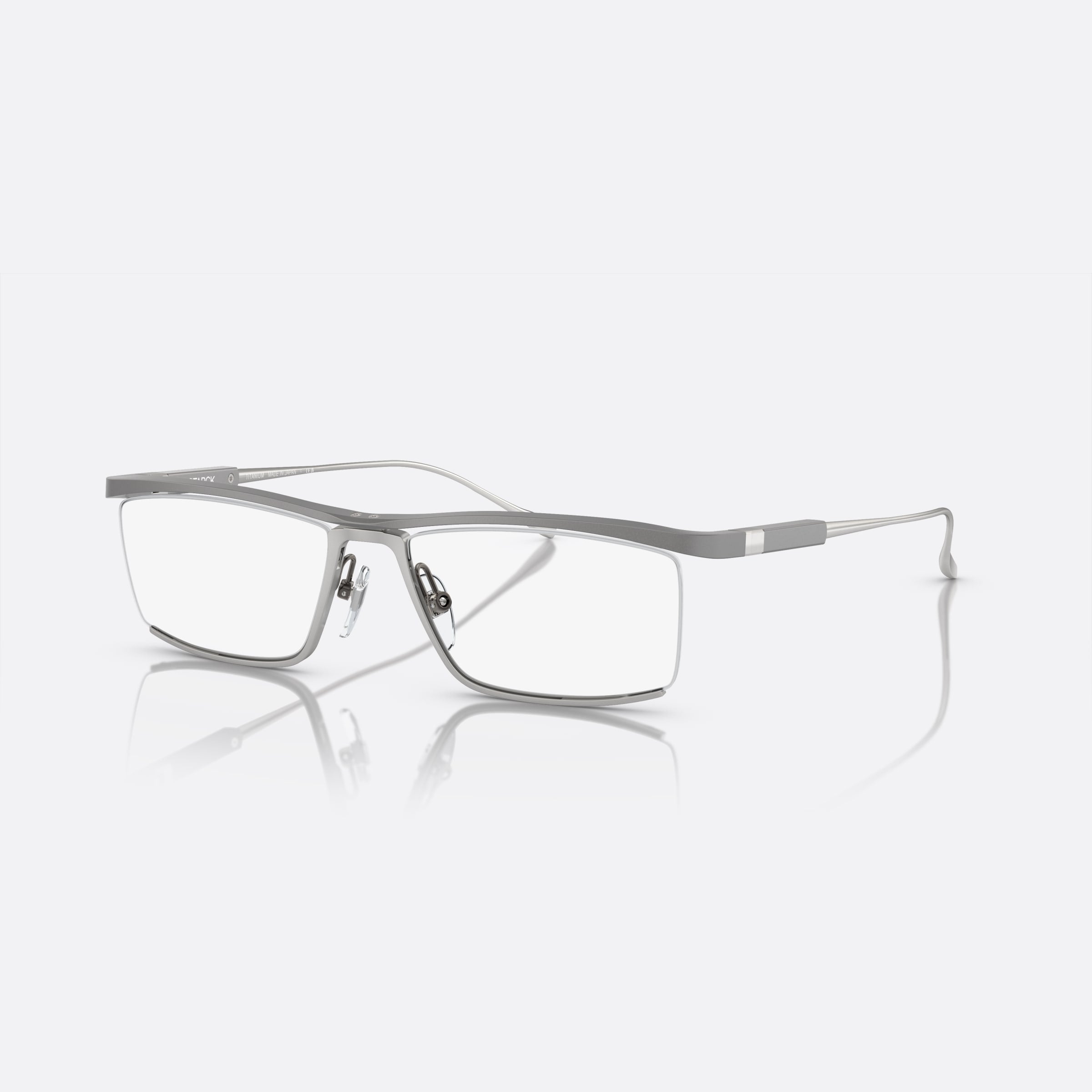 Starck 54mm Gray Rectangular Men Eyeglasses - Main View