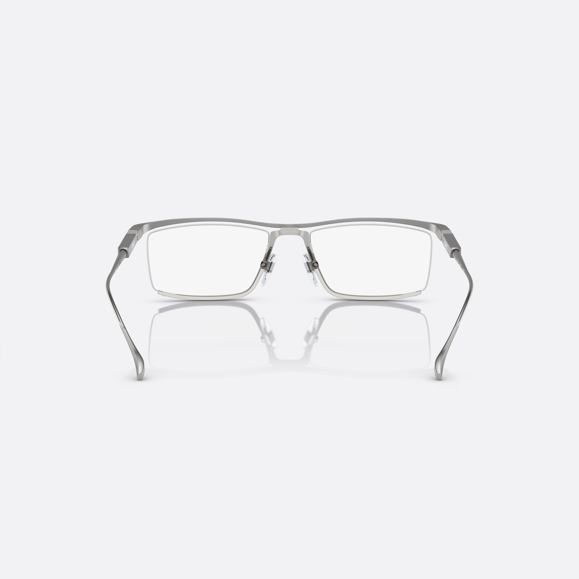 Starck 54mm Gray Rectangular Men Eyeglasses - Side View