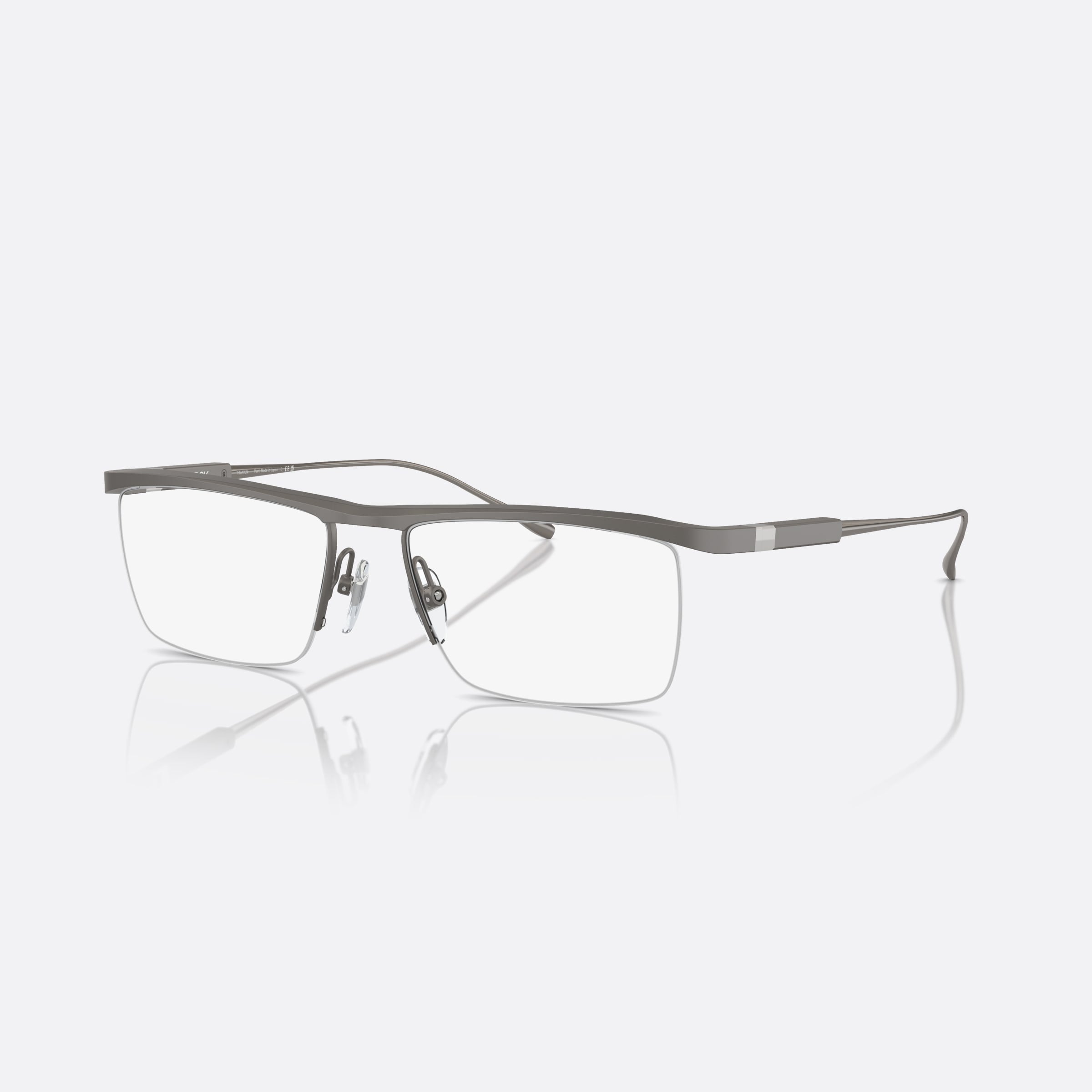 Starck 54mm Gray Rectangle Men Eyeglasses - Main View