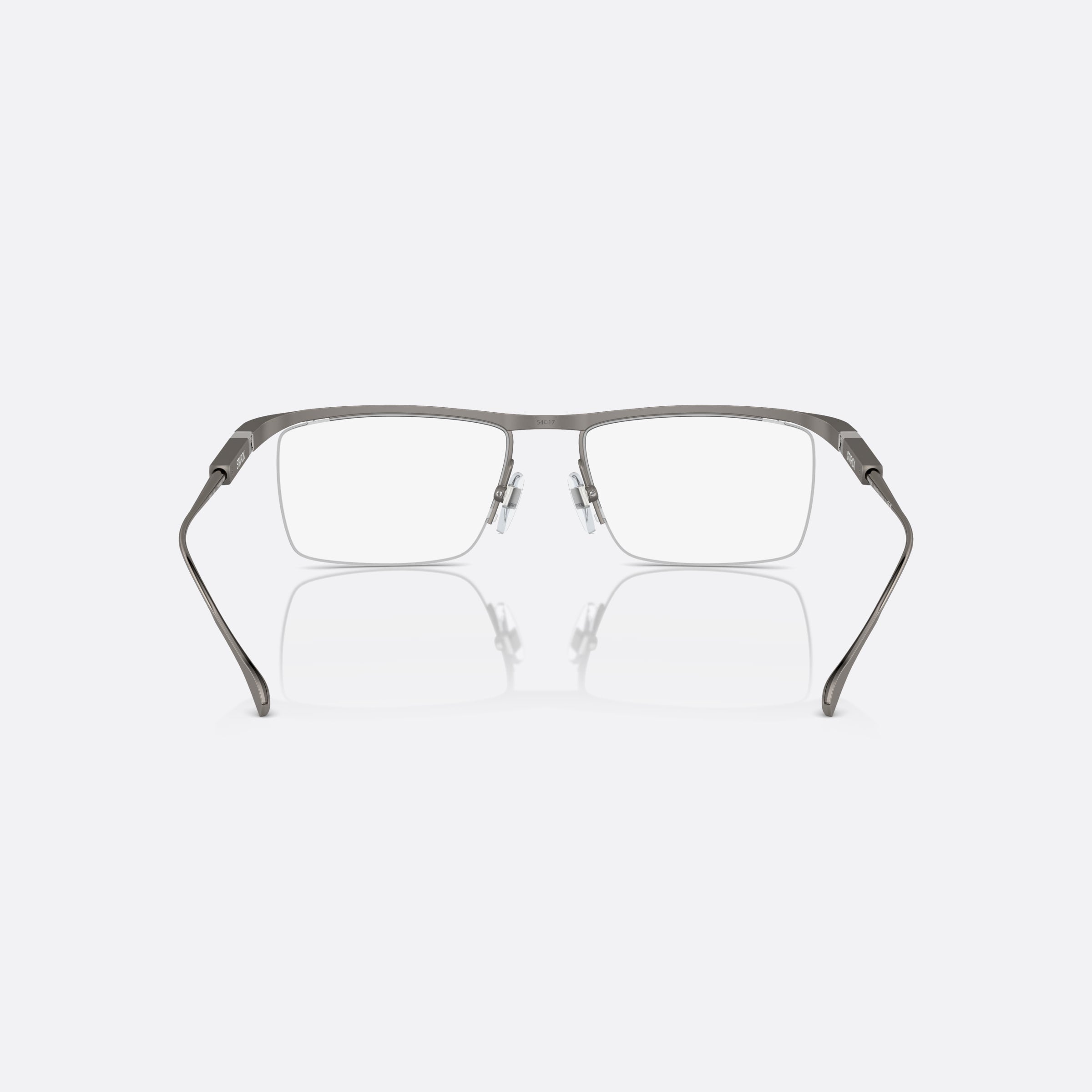 Starck 54mm Gray Rectangle Men Eyeglasses - Side View