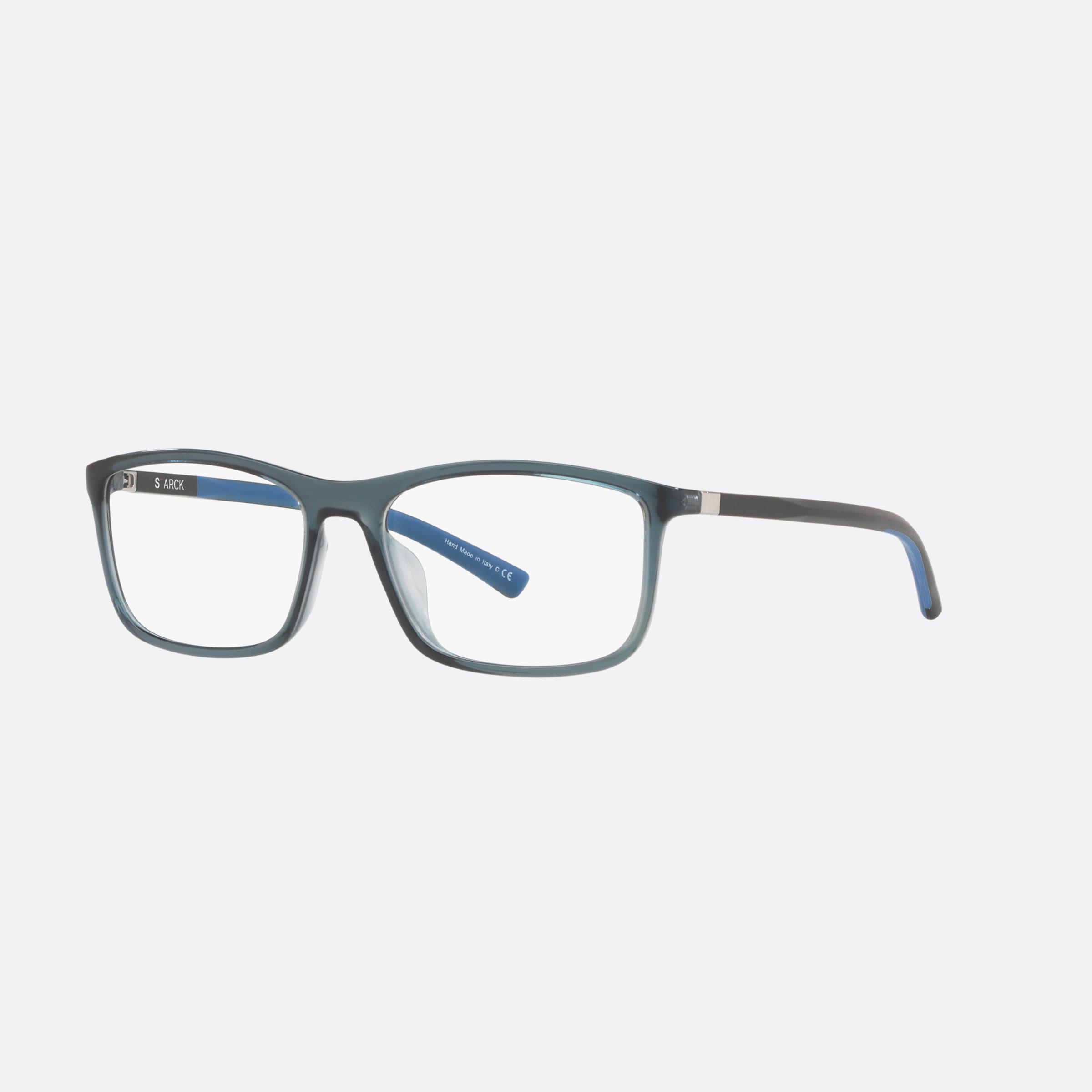 Starck 55mm Sh3048 Blue Rectangle Men Eyeglasses - Main View