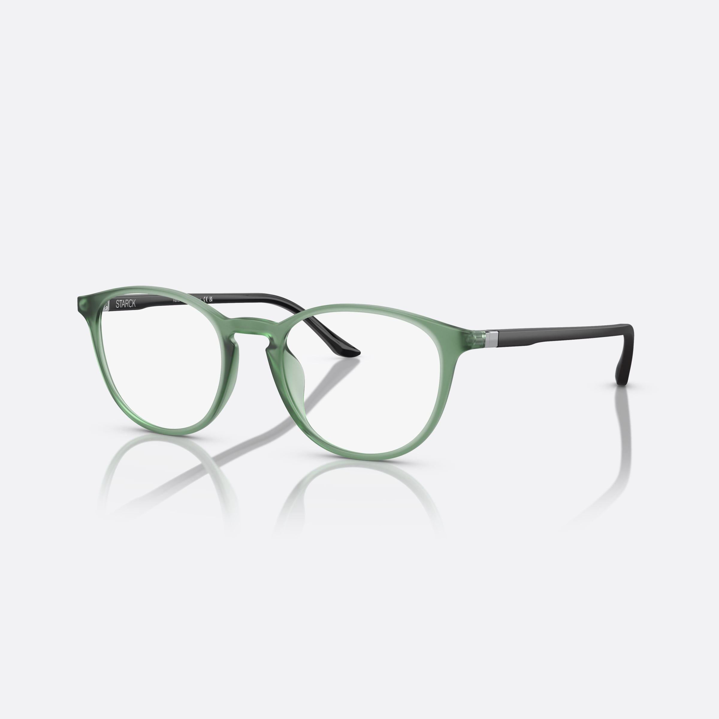Starck 49mm Sh3074 Green Phantos Men Eyeglasses - Main View