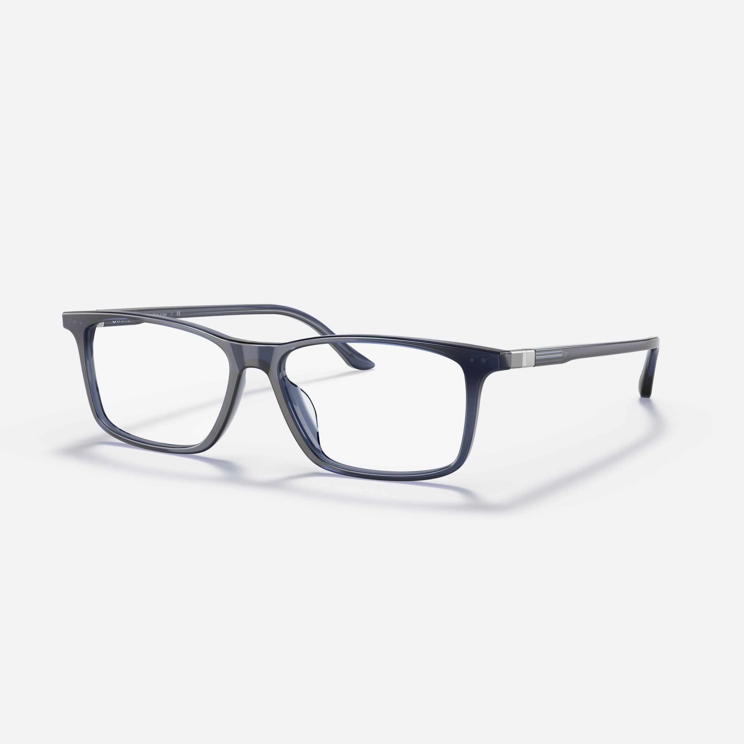 Starck 55mm Sh3078 Blue Rectangle Men Eyeglasses - Main View