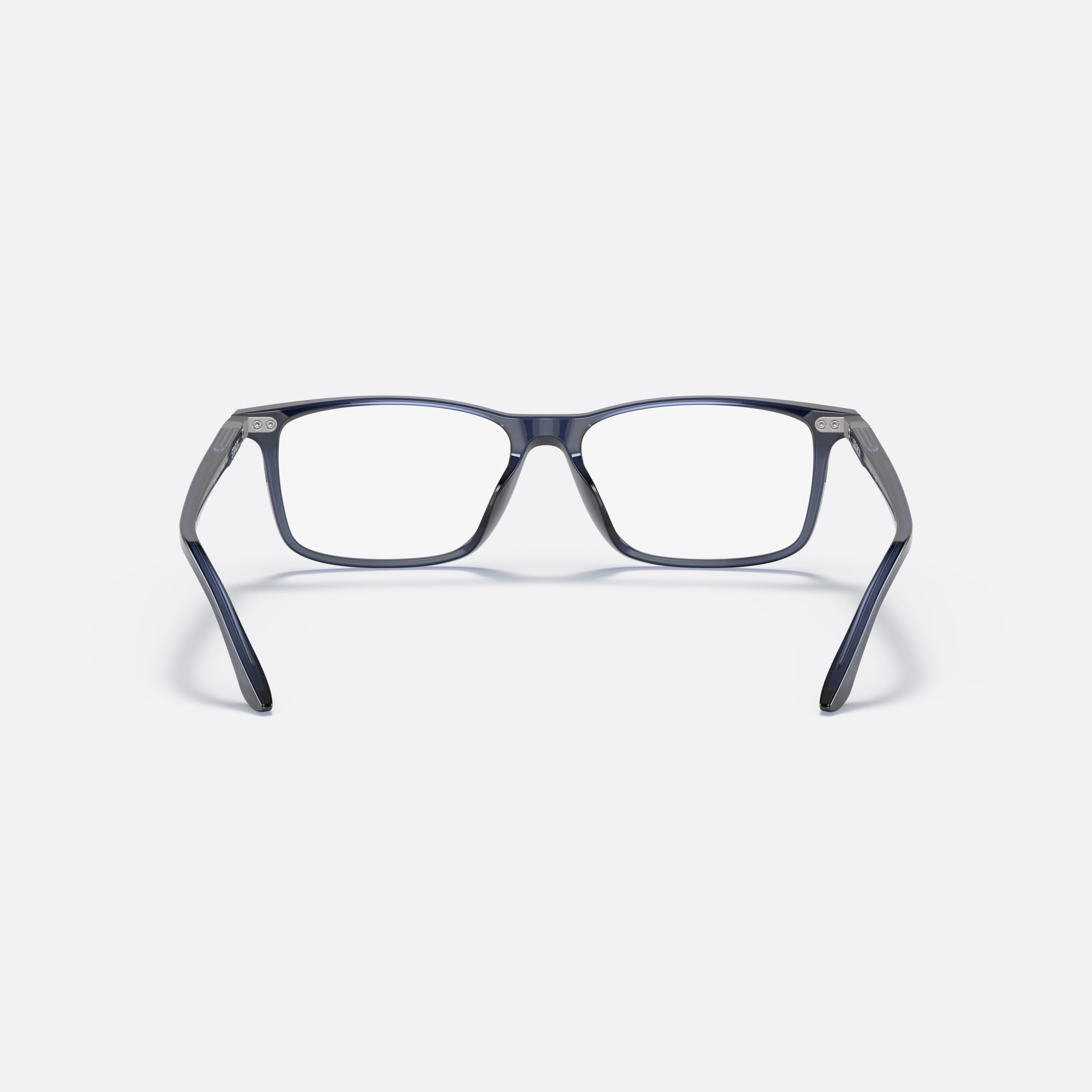 Starck 55mm Sh3078 Blue Rectangle Men Eyeglasses - Side View