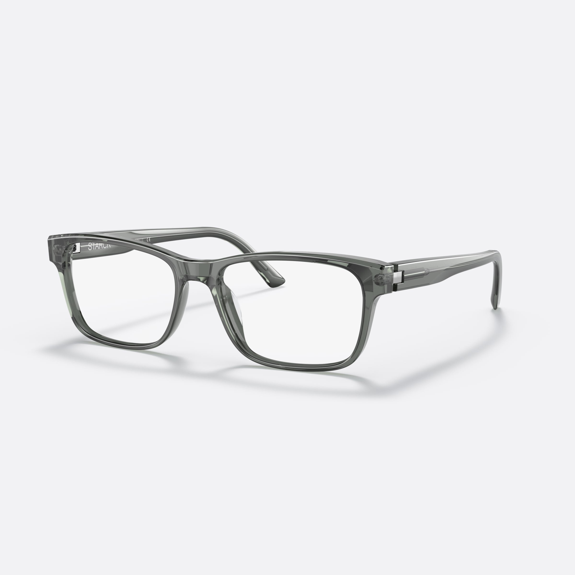 Starck 55mm Sh3083 Gray Rectangle Men Eyeglasses - Main View