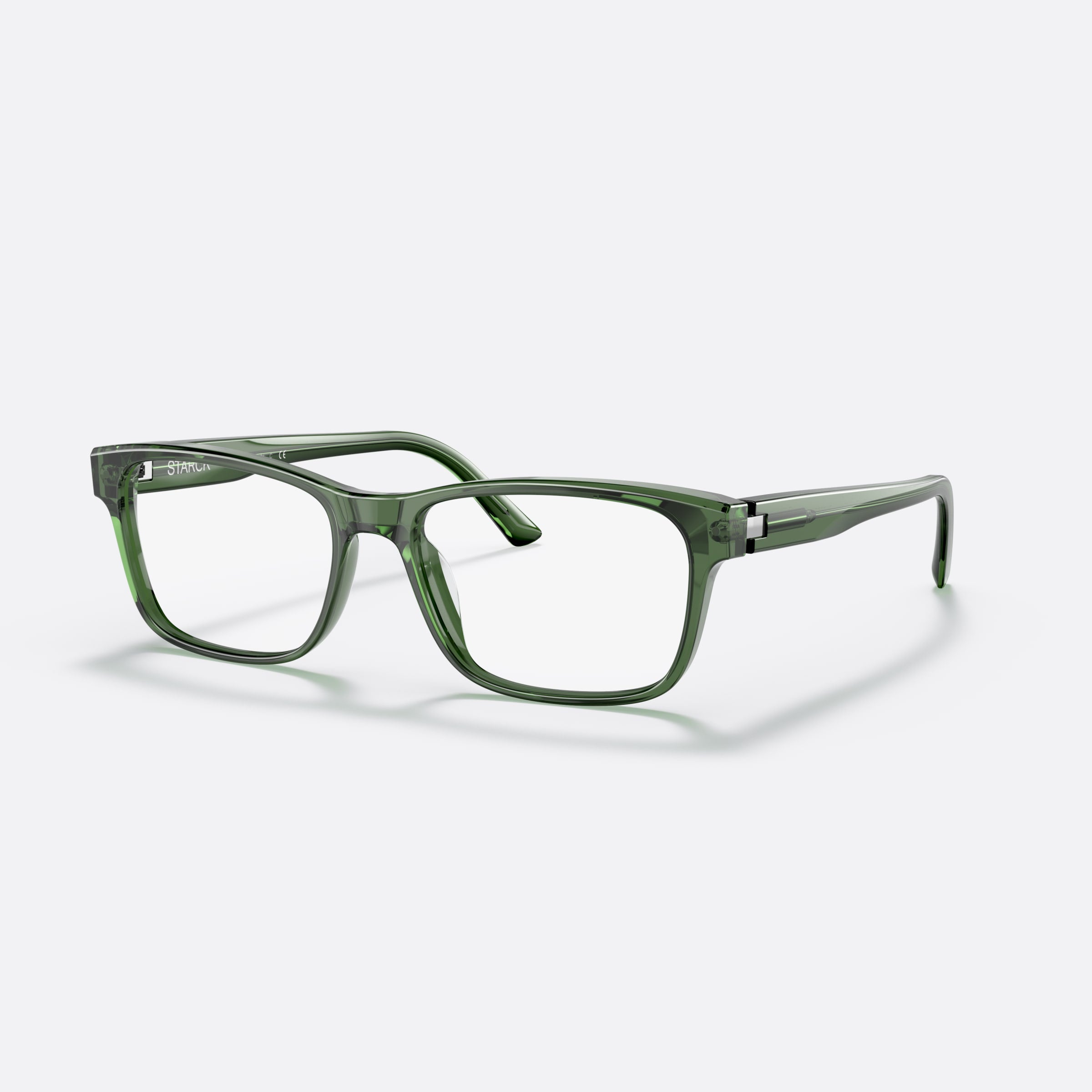 Starck 55mm Sh3083 Gray Rectangle Men Eyeglasses - Main View