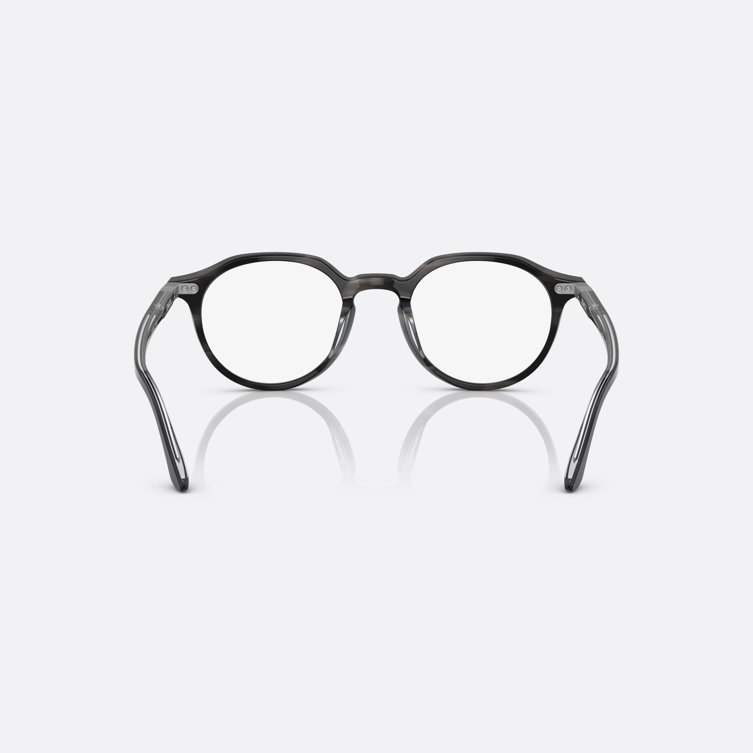 Starck 49mm Sh3086 Gray Phantos Unisex Eyeglasses - Side View