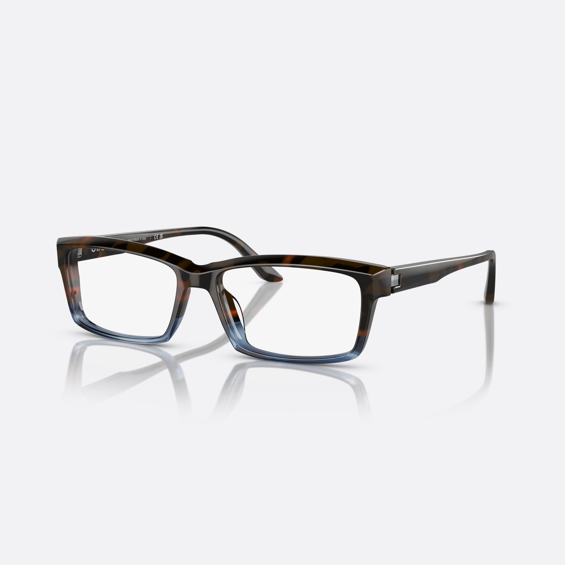 Starck 56mm Sh3089 Blue Rectangular Men Eyeglasses - Main View